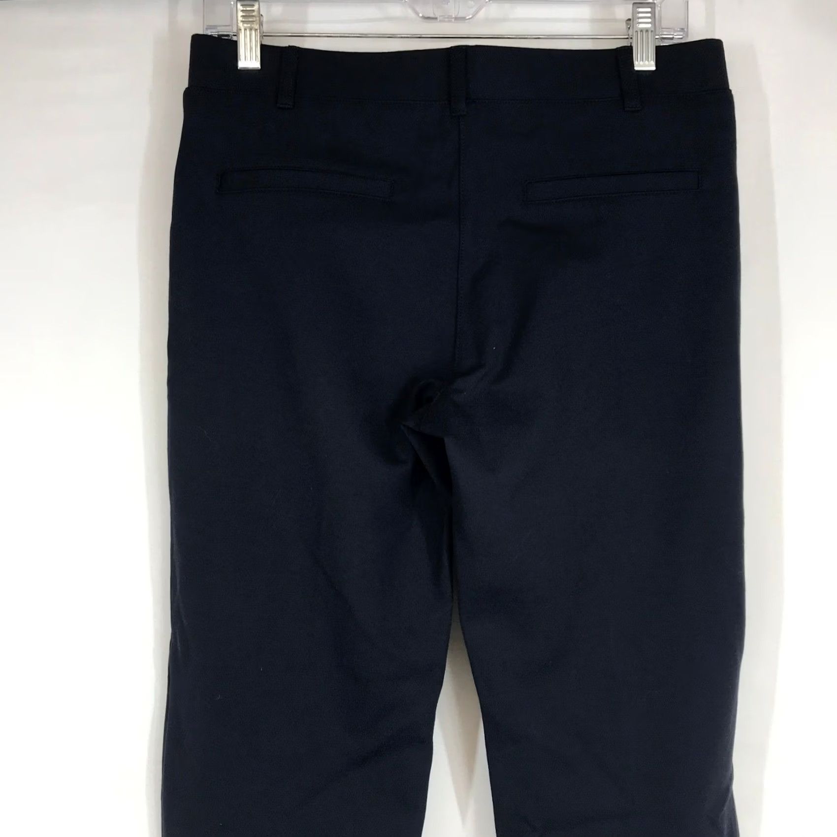 Vintage VINTAGE Betabrand Dress Pant Yoga Pants Womens M Navy Blue Straight Leg W0076-DNV Size 32" / US 10 / IT 46 - 5 Thumbnail