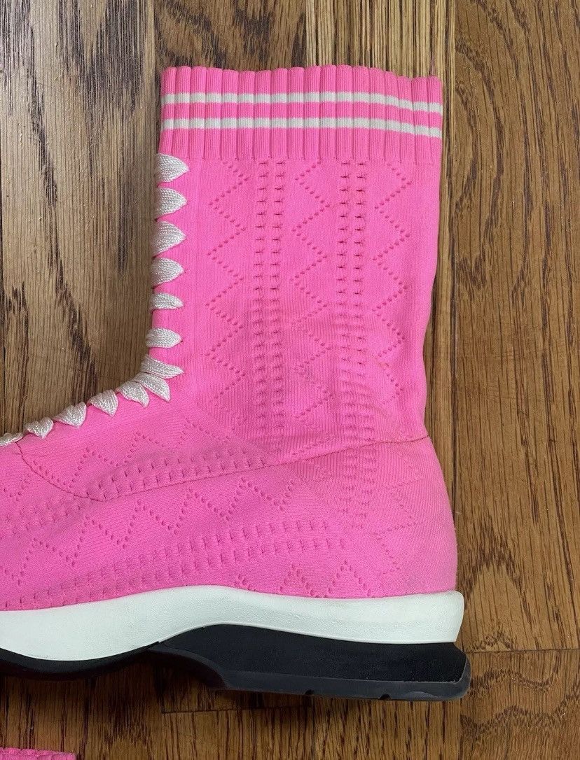 Fendi Fendi Rockoko Sneakers Knitted Sock Pink Women’s 39 Size US 9 / IT 39 - 9 Thumbnail