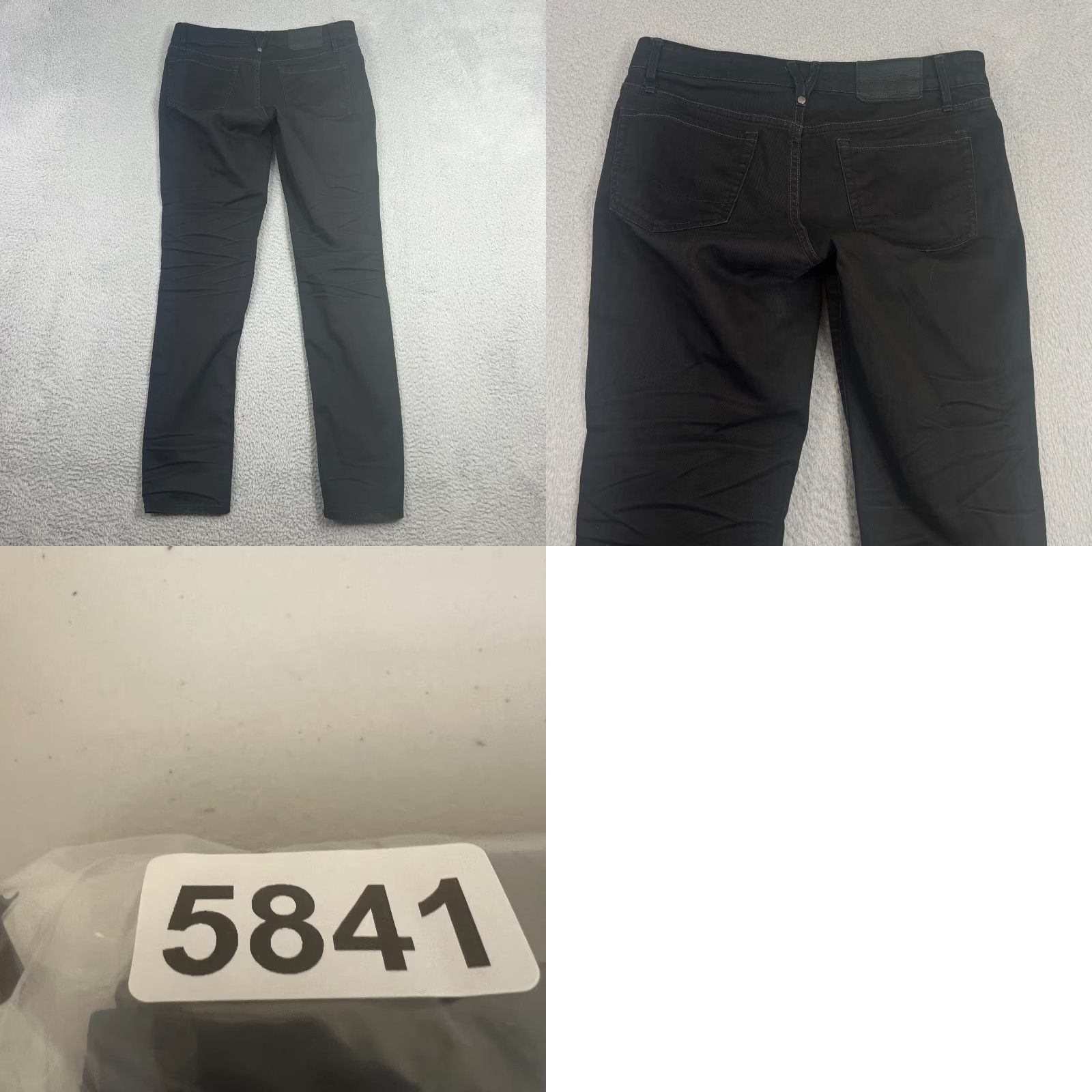 Denime Martin + Osa Jeans Womens 28 Slim Fit Black Denim Skinny Stretch Size 28" / US 6 / IT 42 - 8 Thumbnail