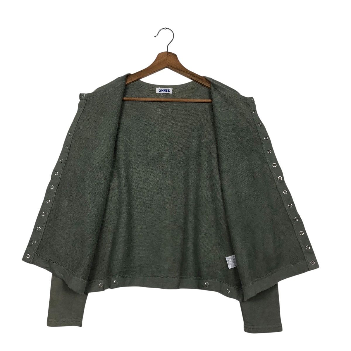 Japanese Brand 📌Rich Green Olive Vintage Cardigan Omnes Issey Miyake Size US M / EU 48-50 / 2 - 14 Thumbnail