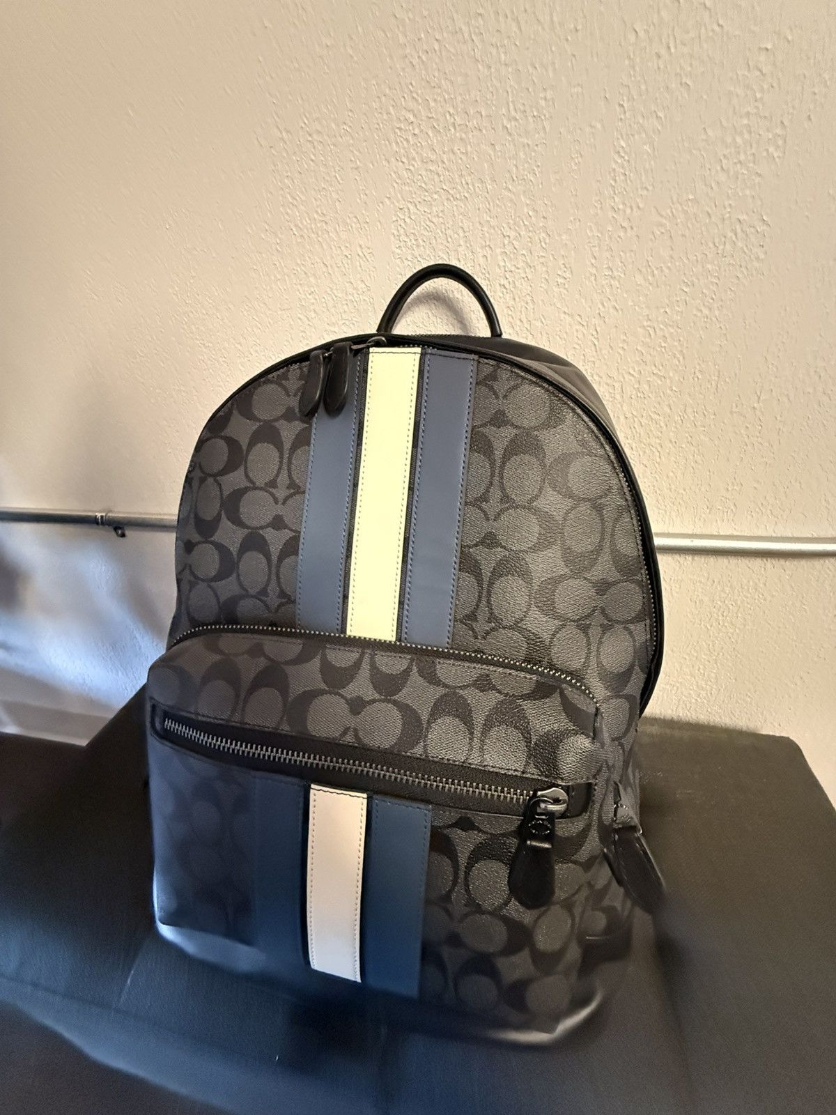 Coach Coach West Backpack Varsity Signature (NEW + TAG ON) Size ONE SIZE - 1 Thumbnail