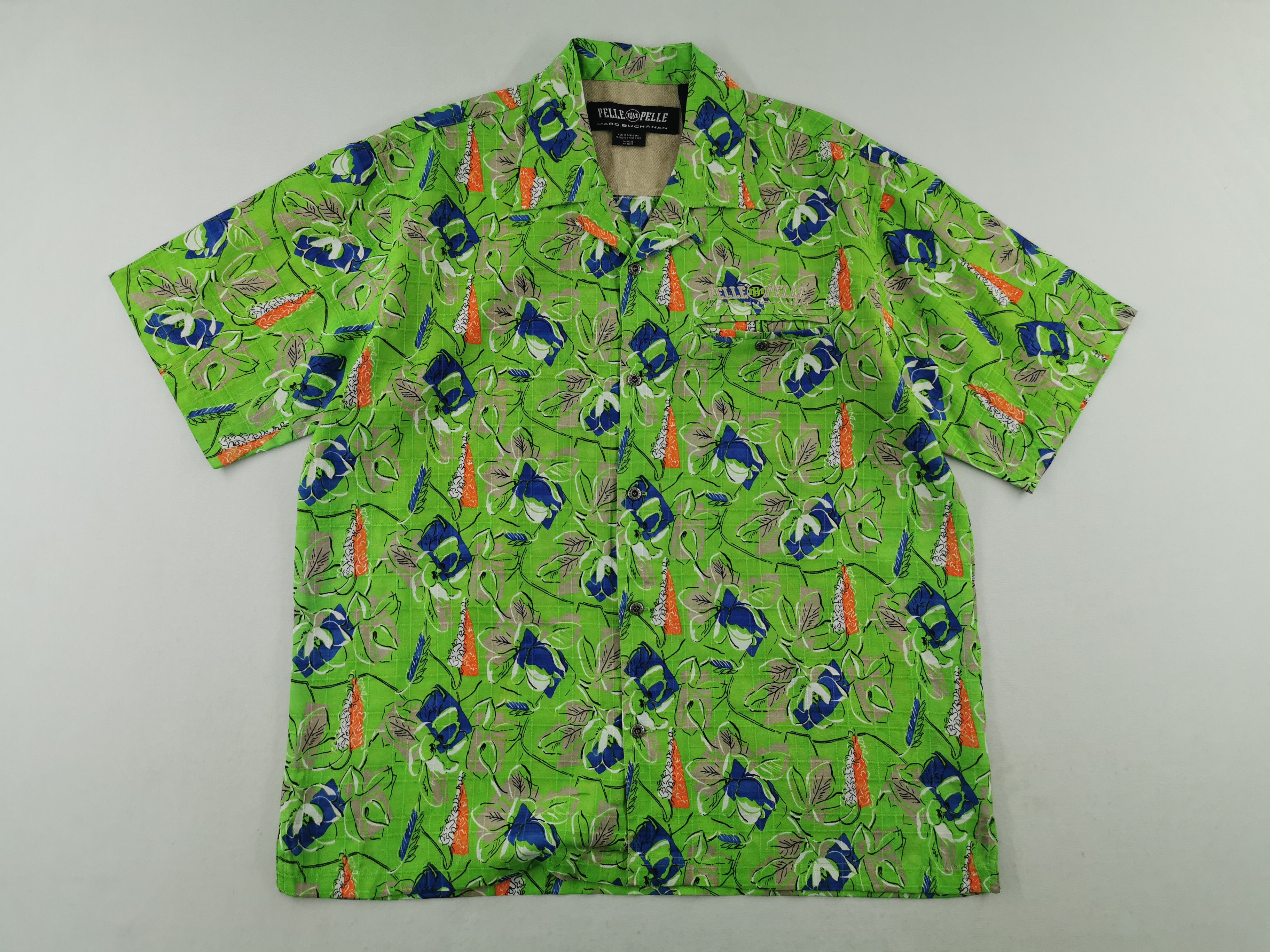 Pelle Pelle Vintage 90s Pelle Pelle Marc Buchanan Over Print Hawaii Size US L / EU 52-54 / 3 - 3 Thumbnail