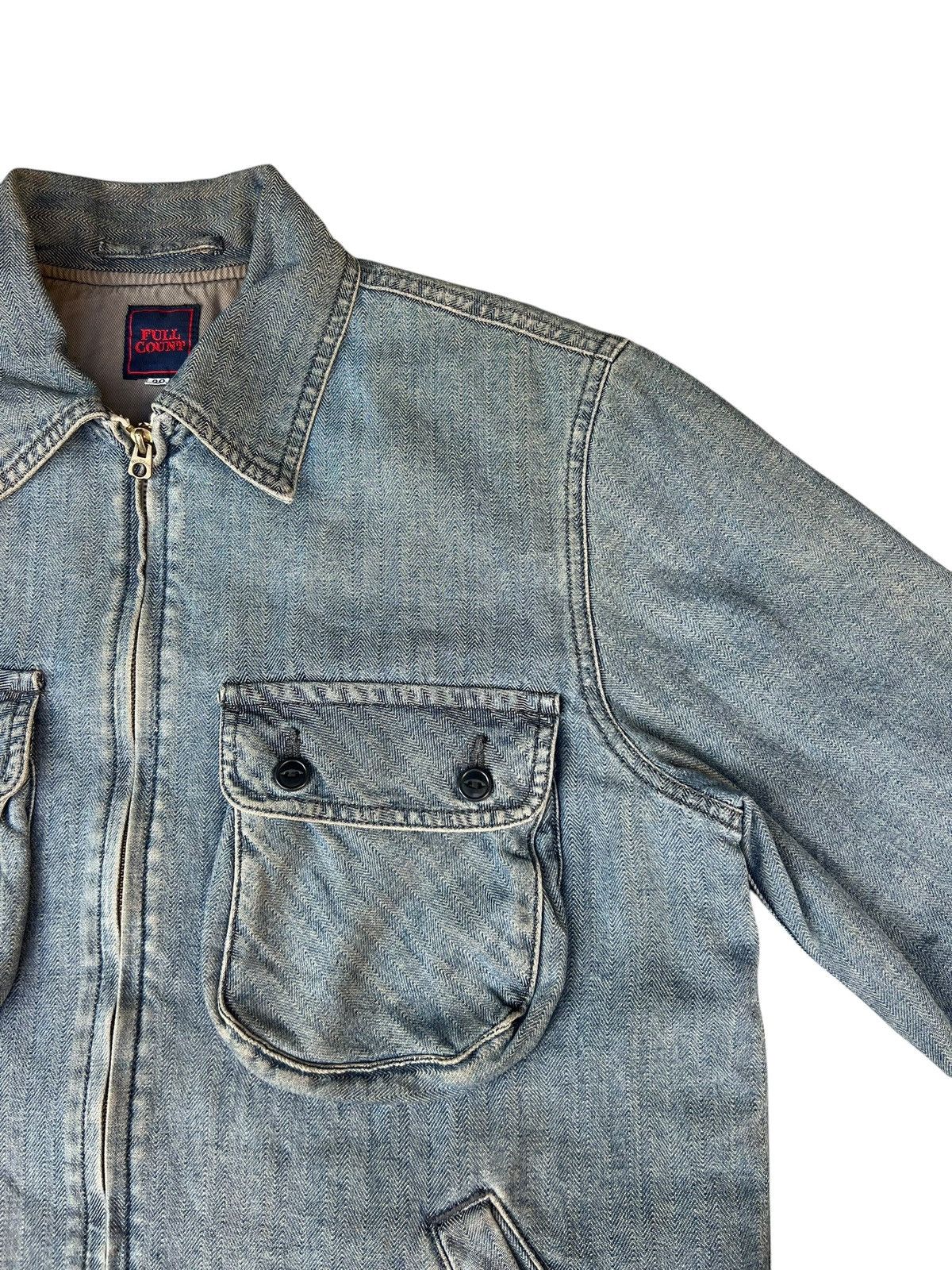 Full Count & Co. × Vintage Vintage Full Count Dirty Mud HBT Denim Jacket Lined Size US M / EU 48-50 / 2 - 10 Thumbnail