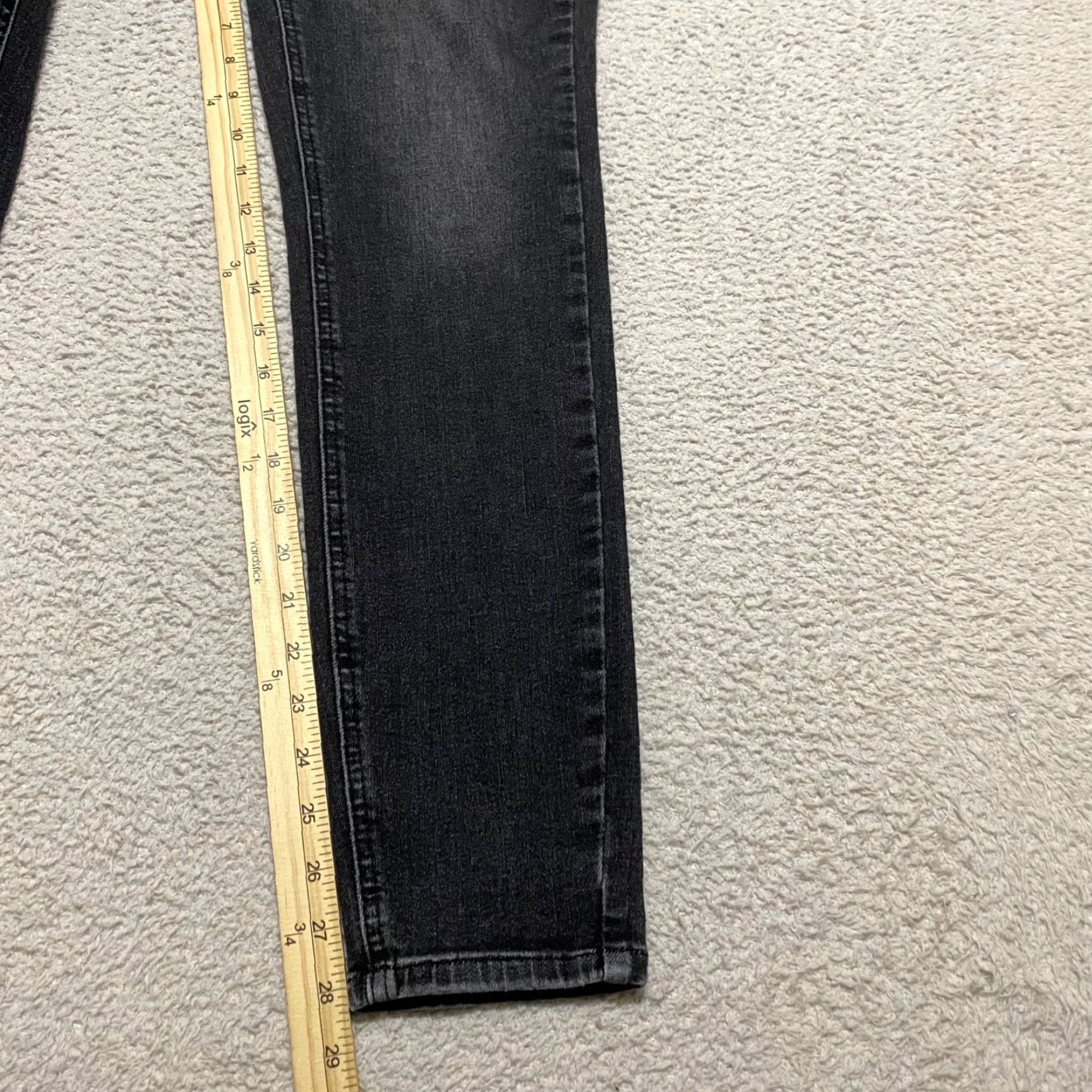 Vintage Judy Blue Jeans Womens 31 Black Denim Skinny High Rise 5-Pocket Classic Modern Skinny Style Mens? Womens? Size 24" / US 00 / IT 34 - 3 Thumbnail