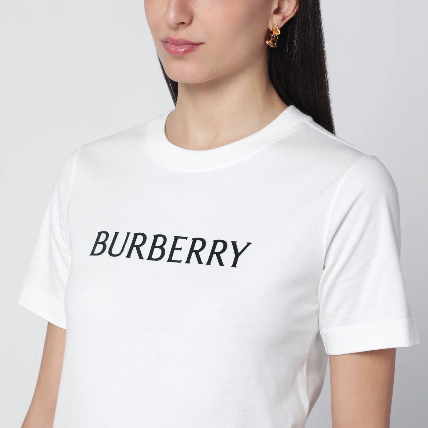 Burberry o1d2blof0426 Short Sleeve T-Shirt With Logo Print in White Size XL / US 12-14 / IT 48-50 - 4 Thumbnail
