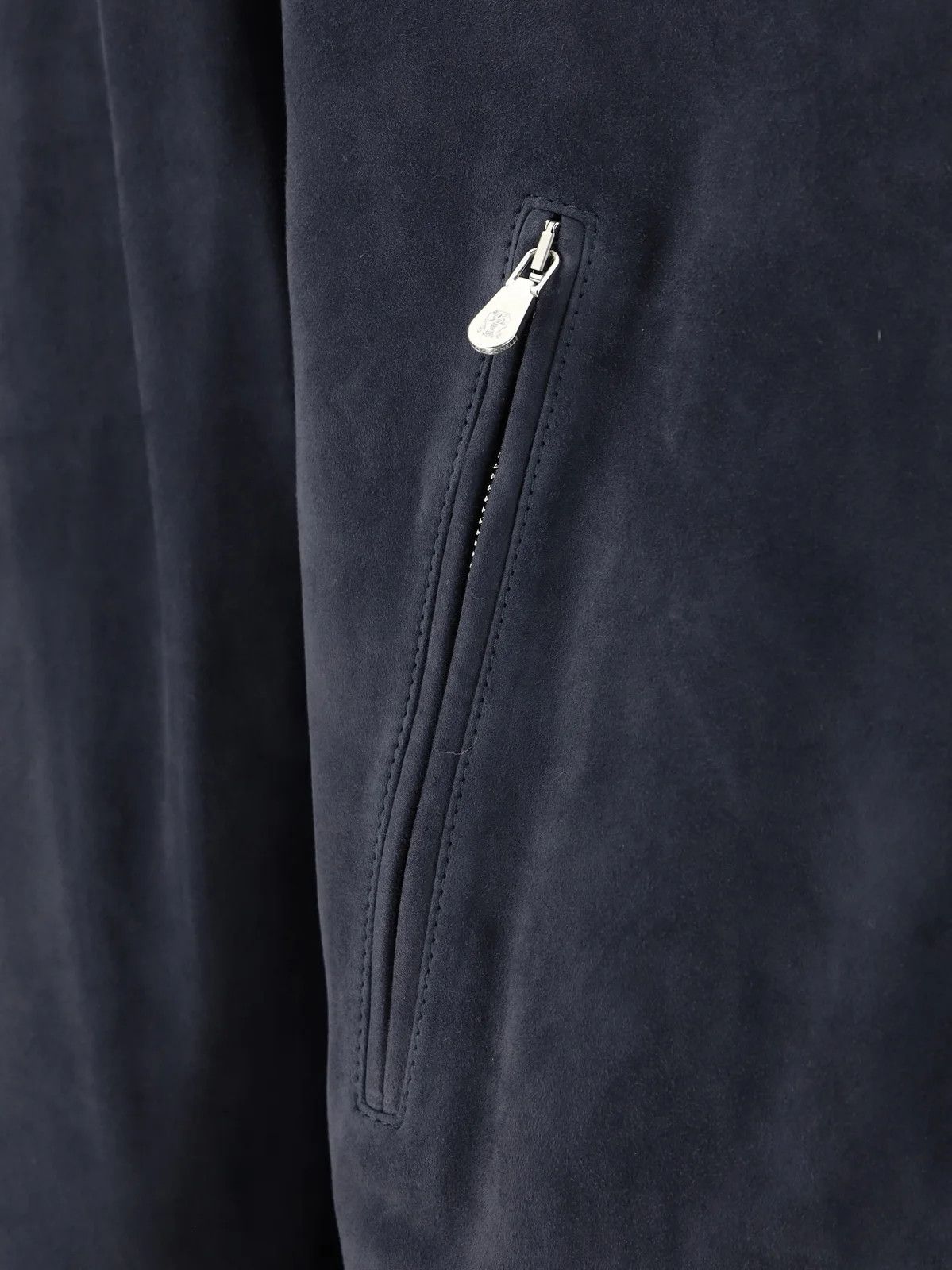 Brunello Cucinelli o1w1db11024 Padded Leather Jacket in Dark Blue Size US XL / EU 56 / 4 - 3 Thumbnail