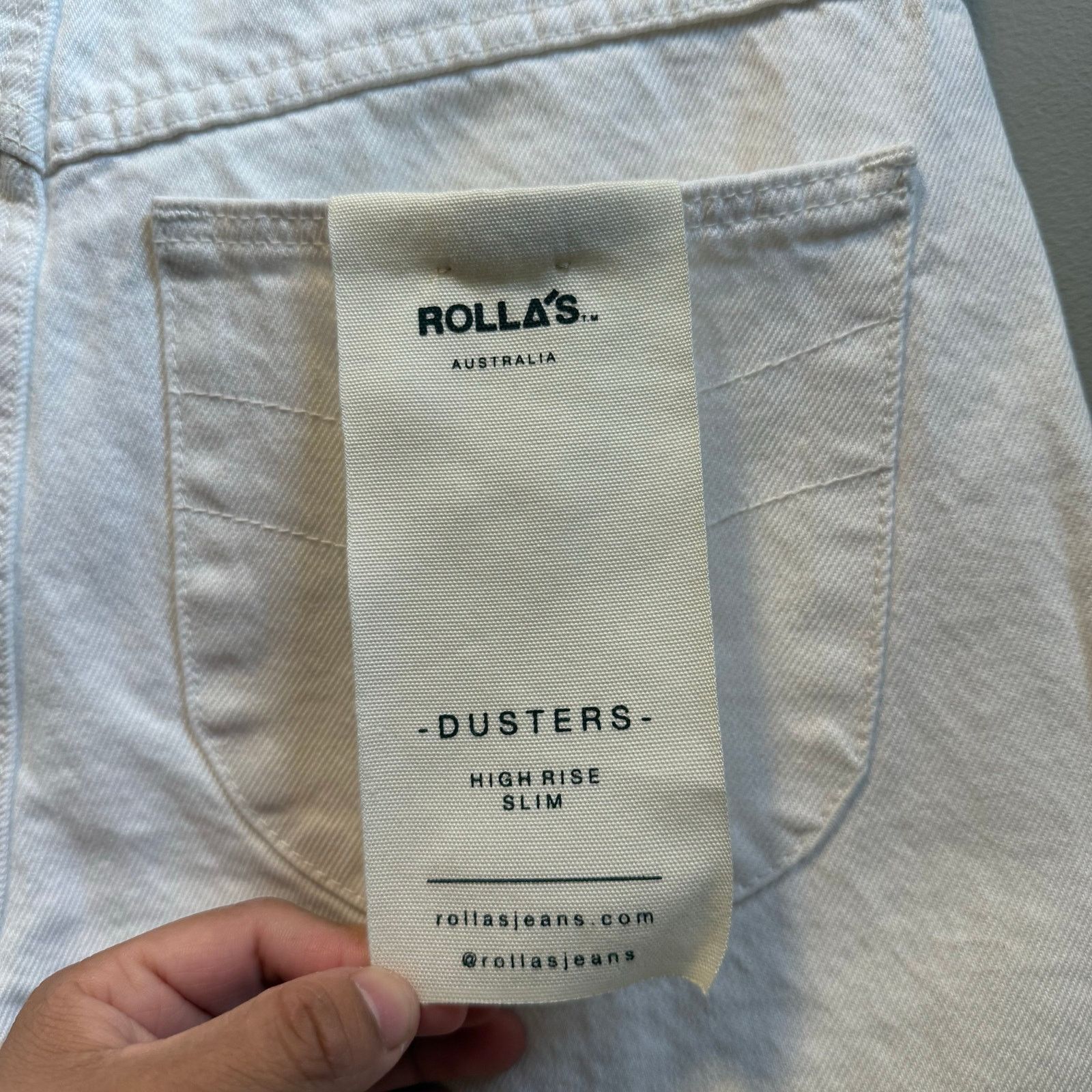 Rolla's Rolla’s Size 27 Dusters High Rise Straight Jean in White New Size 27" / US 4 / IT 40 - 7 Thumbnail