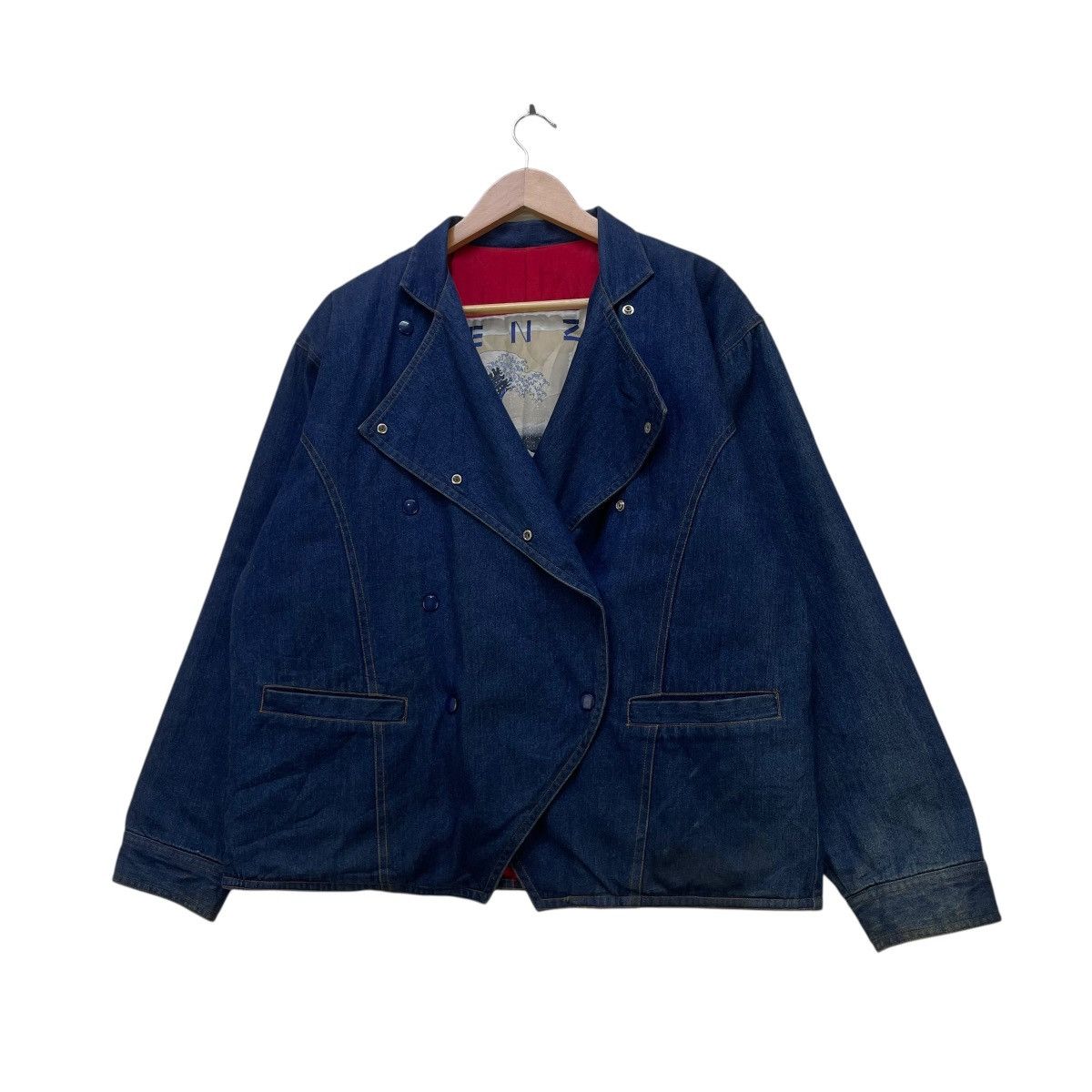 Kenzo 💥Vintage Kenzo Jeans Denim Jacket Size US M / EU 48-50 / 2 - 3 Thumbnail