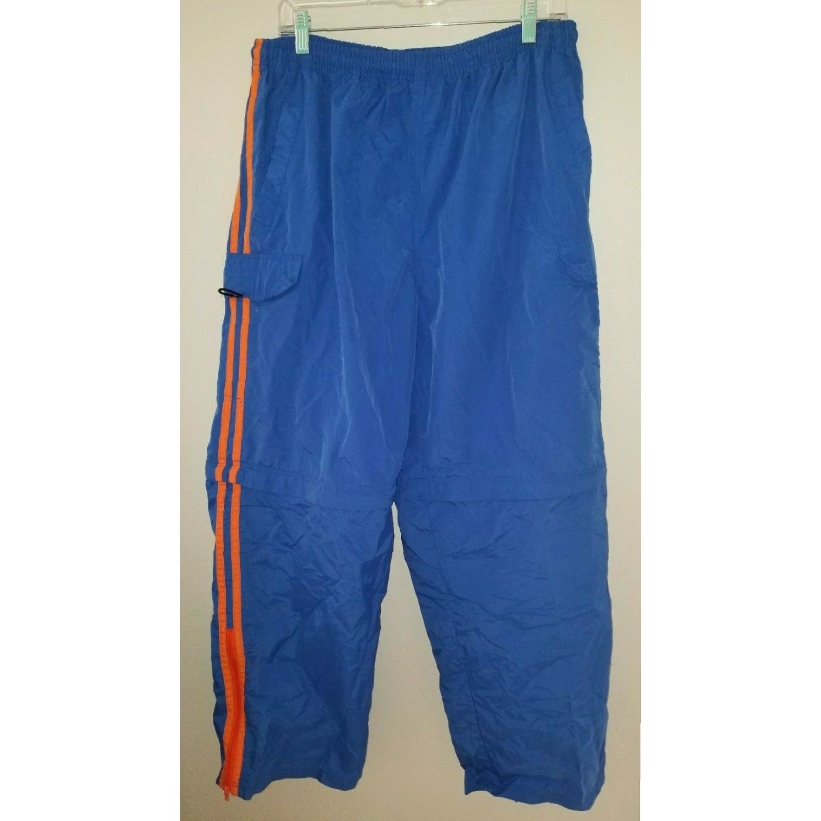 Starter VINTAGE Starter Florida Gators Track Pants XL Blue Orange Nylon Zip Off Legs Size US 36 / EU 52 - 2 Thumbnail