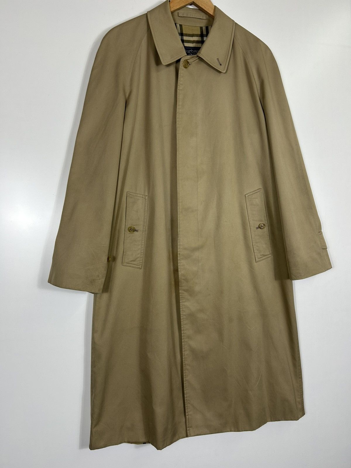 Burberry ⚡️Vintage Burberrys London Button Long Coat Jacket Size US M / EU 48-50 / 2 - 3 Thumbnail