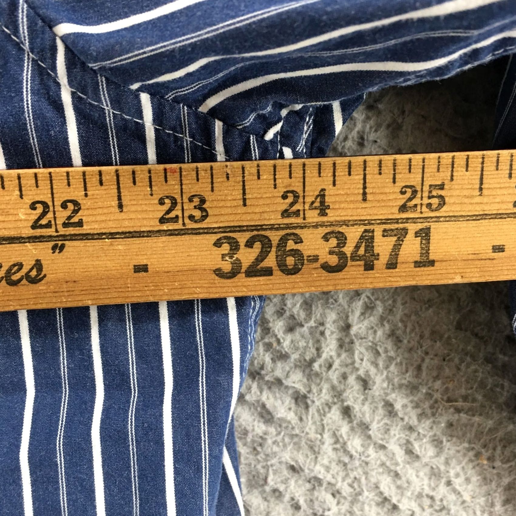 American Eagle Outfitters American Eagle Outfitters Button Up Shirt Mens XL Blue White Striped Vintage Fit Shirt Size US XL / EU 56 / 4 - 6 Thumbnail