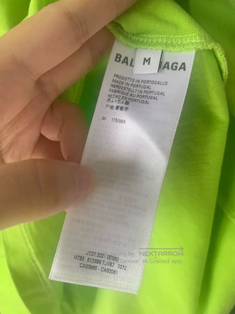 Balenciaga Balenciaga Green Apple Green Short Sleeve T-Shirt Size US M / EU 48-50 / 2 - 4 Thumbnail