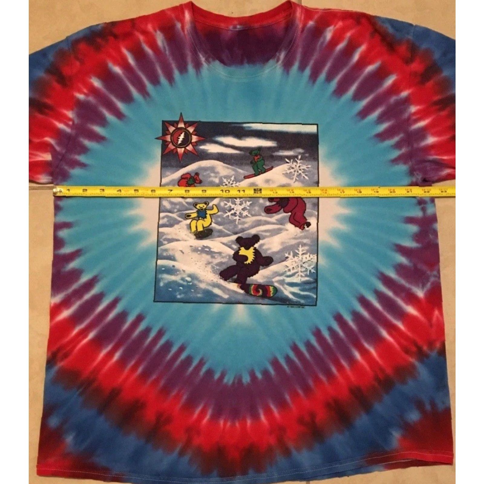Vintage VINTAGE Grateful Dead Shirt XL Blues 90s Concert Hippie Grunge All Over Print T-Shirt Mens"} Size US XL / EU 56 / 4 - 6 Thumbnail