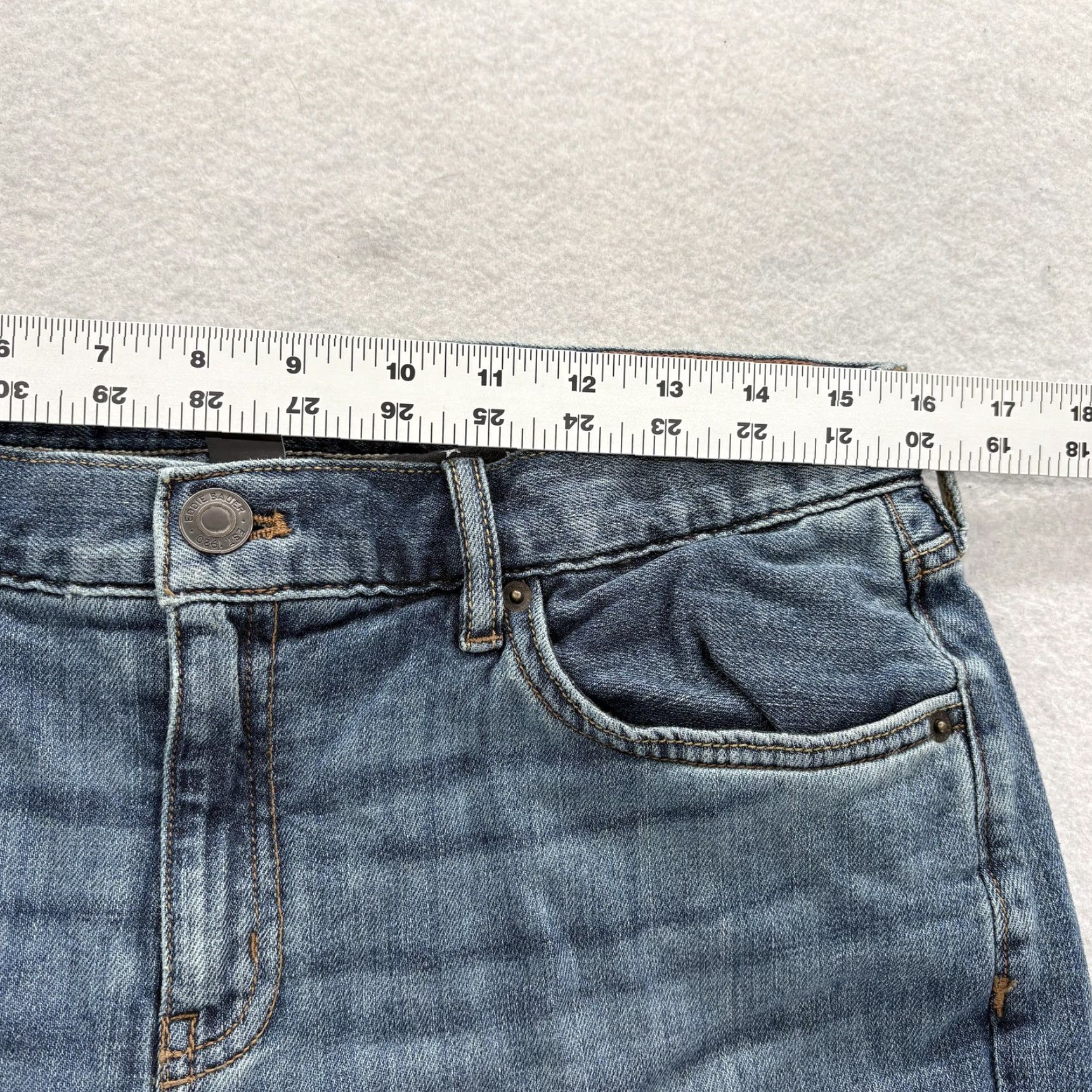 Eddie Bauer Eddie Bauer Jeans Womens 8 Blue Fleece Lined Mid Rise Boyfriend Relaxed Stretch Size 30" / US 8 / IT 44 - 6 Thumbnail