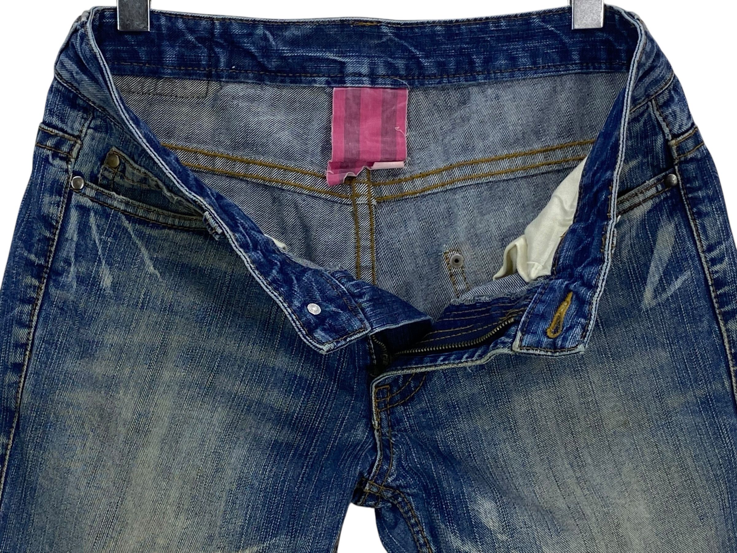 Other Acid Wash Denim Jeans Beads Stud Embellished Pants Size US 31 - 7 Thumbnail