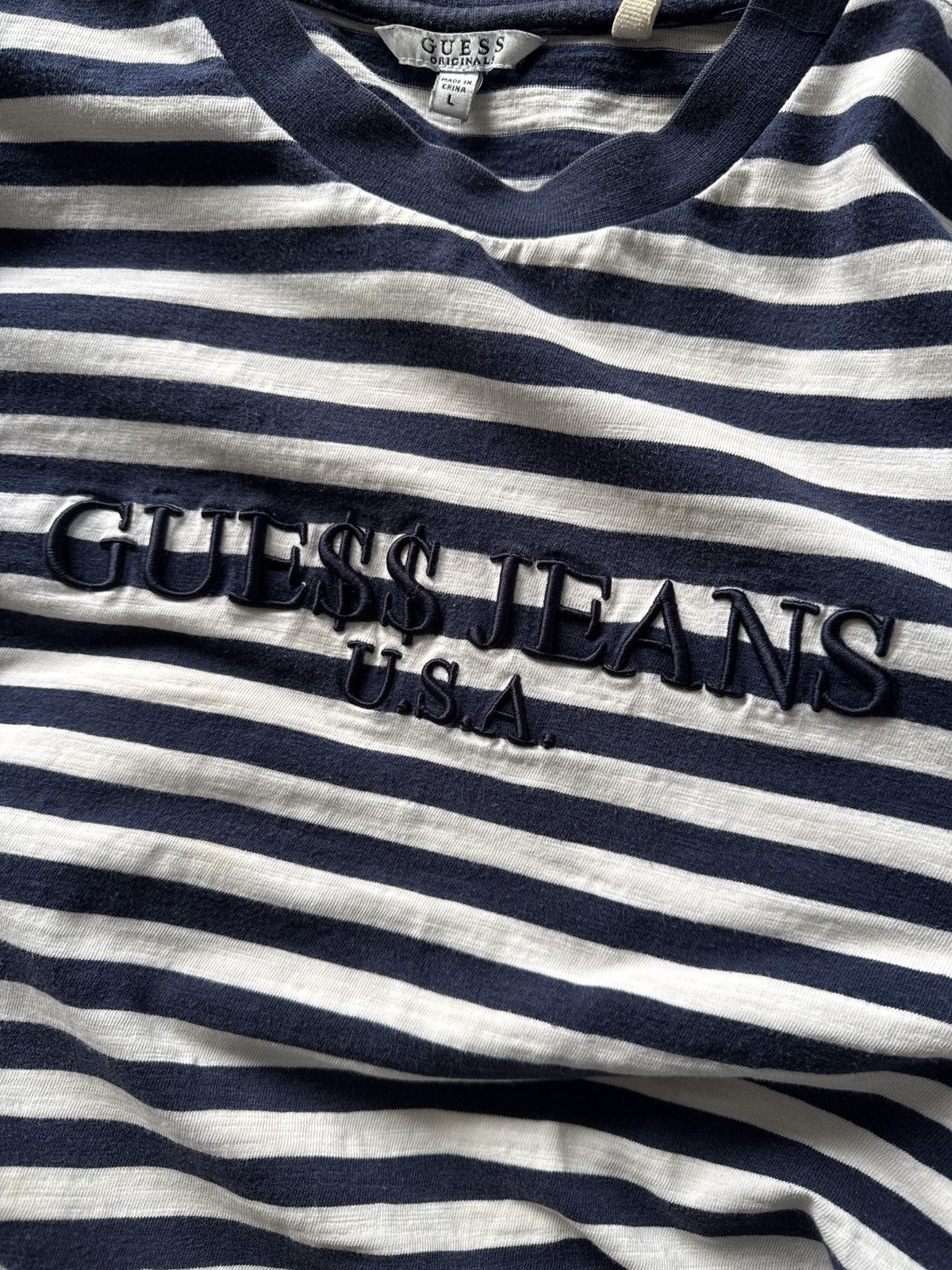 A$AP Rocky × Guess Guess x A$AP Rocky striped white/navy Size US L / EU 52-54 / 3 - 5 Thumbnail