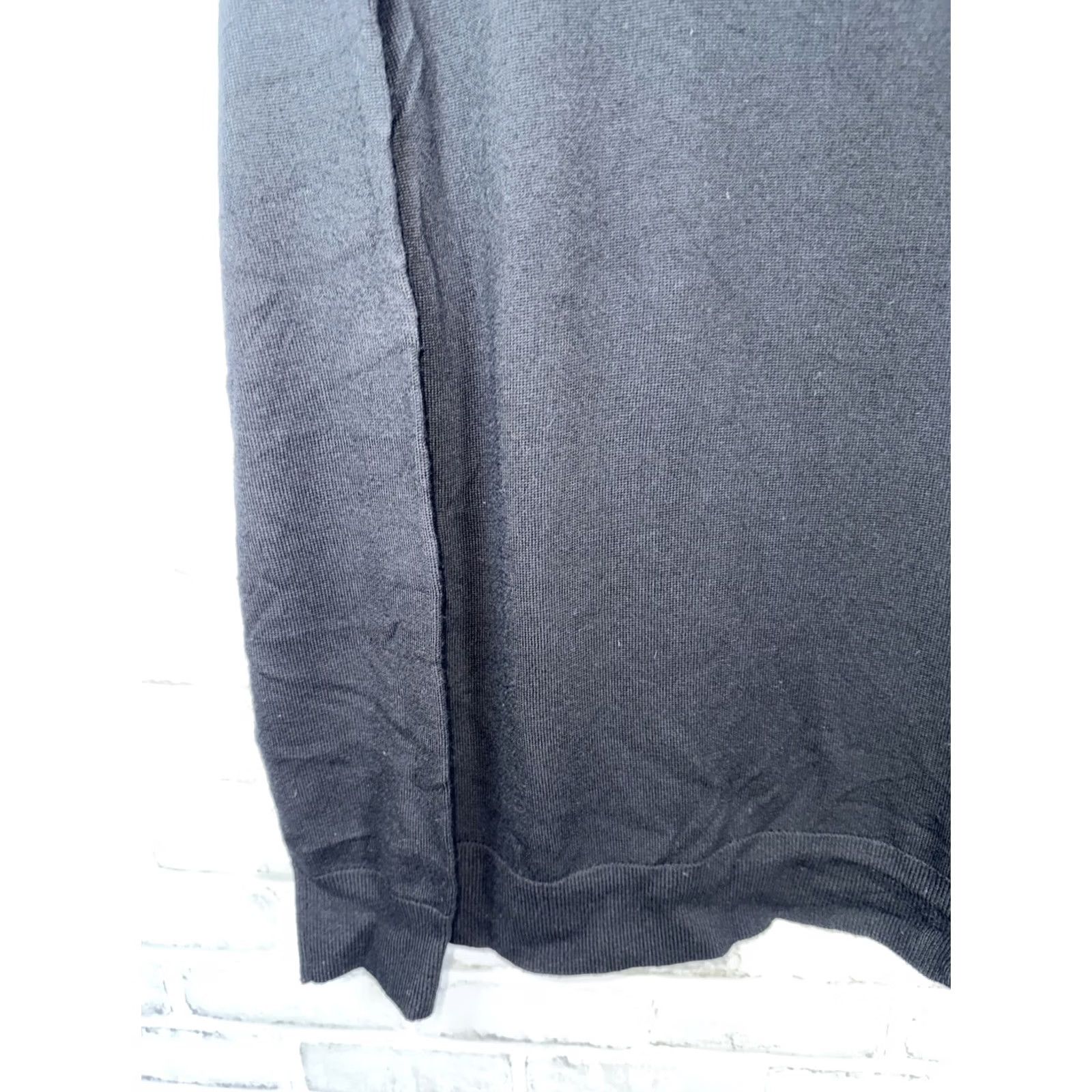 UNTUCKit UNTUCKit Sweater Mens Large Merino Wool Pullover Mock Neck 1/4 Zip Black Size US L / EU 52-54 / 3 - 5 Thumbnail