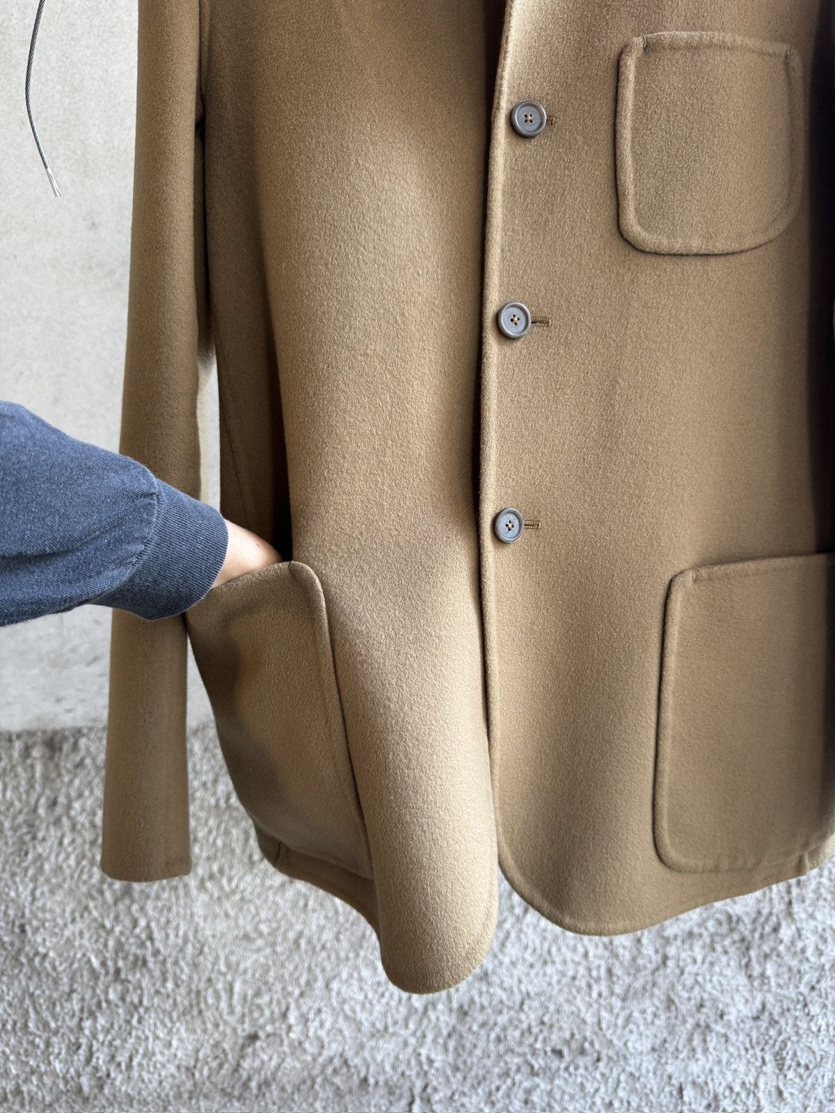 Jil Sander Jil Sander by Raf Simons double wool/cashmere blazer jacket Size 46R - 7 Thumbnail