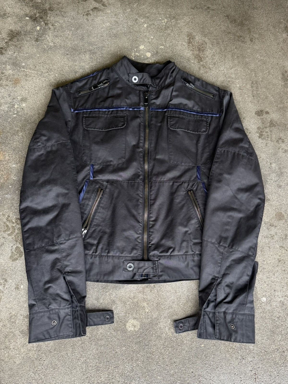 Moschino Moschino Zip Utility Jacket – Black 2000s Tech Archive Size US M / EU 48-50 / 2 - 1 Thumbnail
