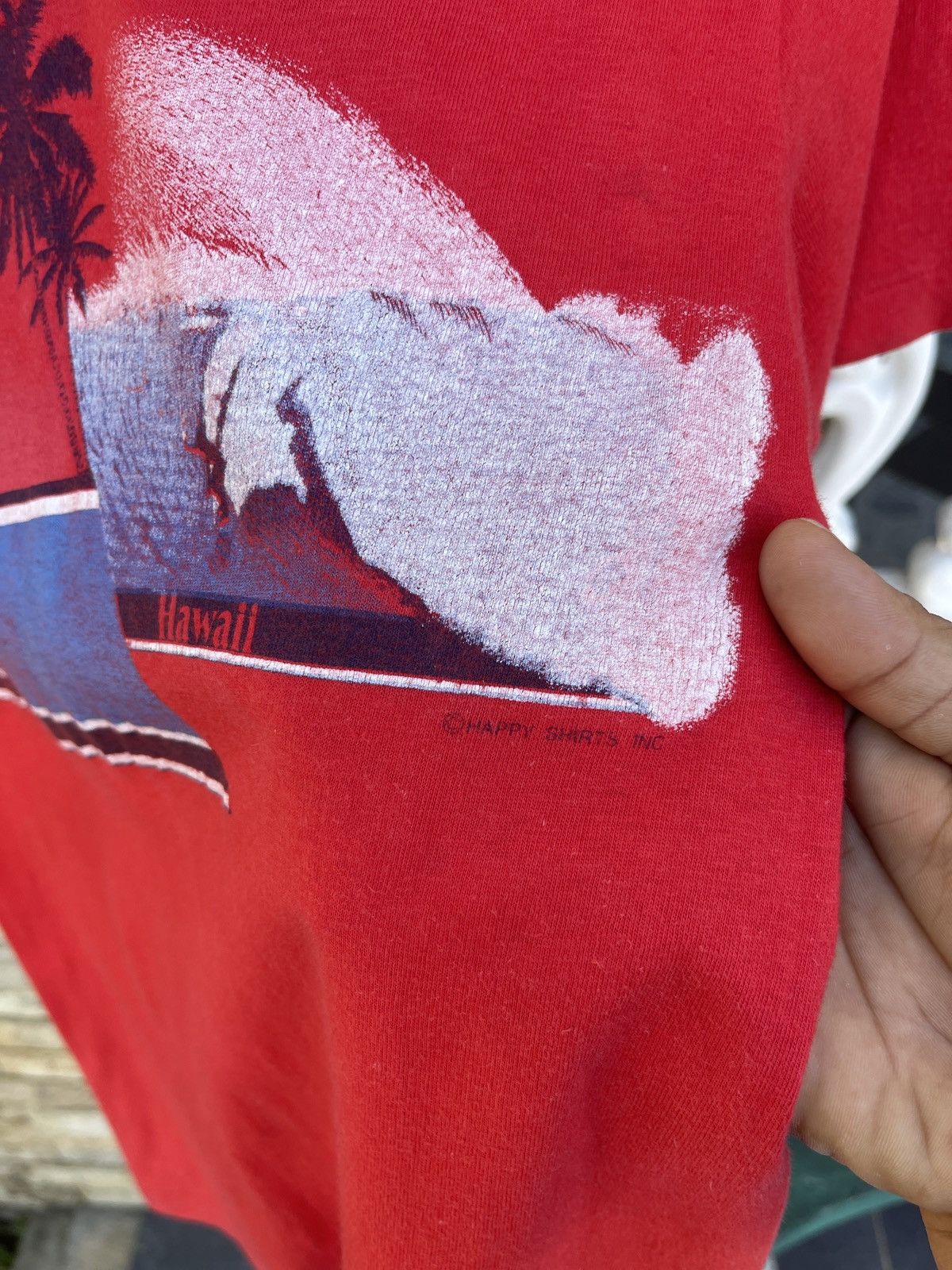 Vintage LastDrop🔥Rare🔥Vintage 80s Hawaii Hanes Single Stitch T-Shirt Size US S / EU 44-46 / 1 - 7 Thumbnail