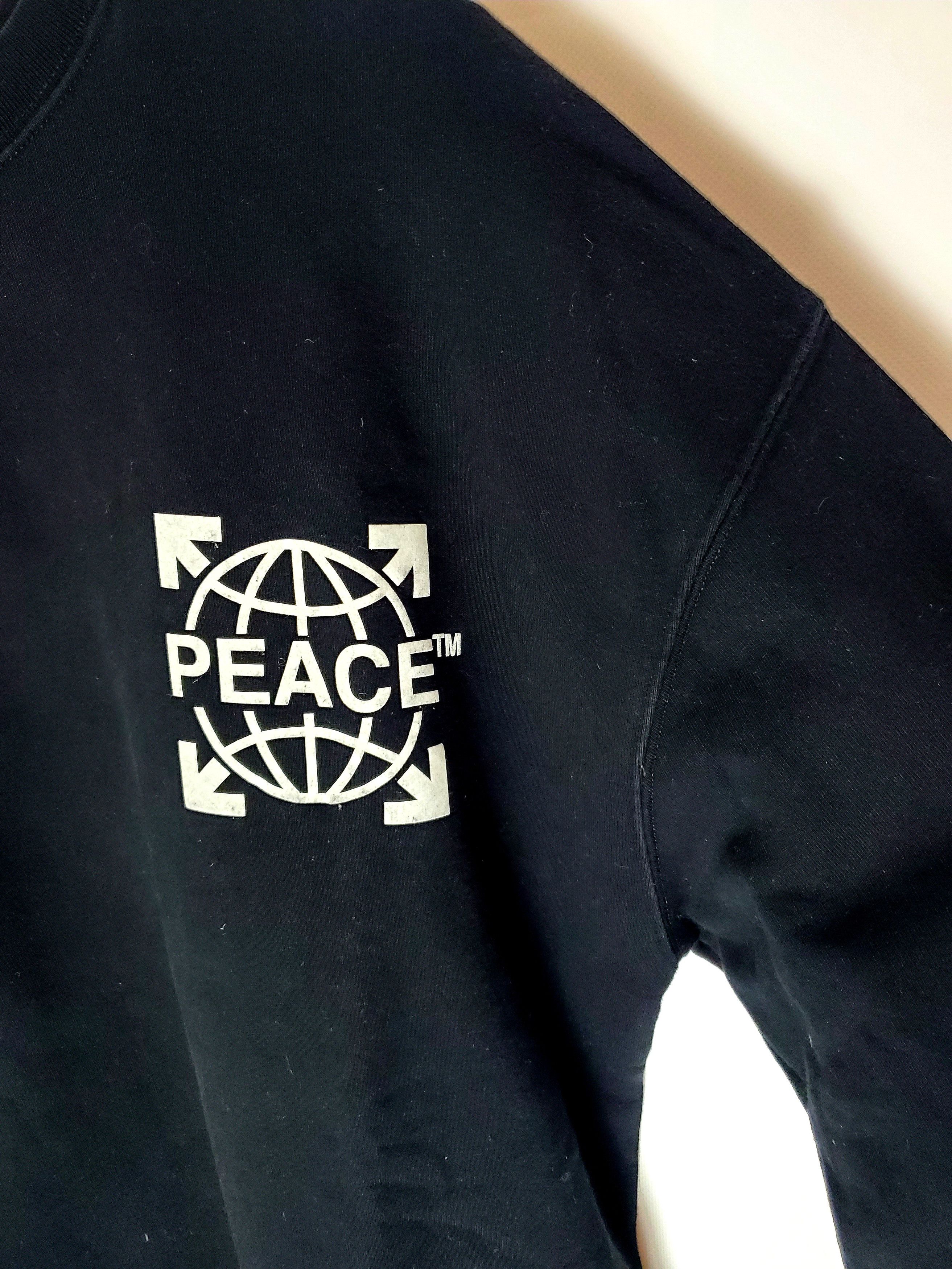 Off-White × Virgil Abloh Off-White Peace sweatshirt Globe Oversized Crewneck Size US S / EU 44-46 / 1 - 7 Thumbnail