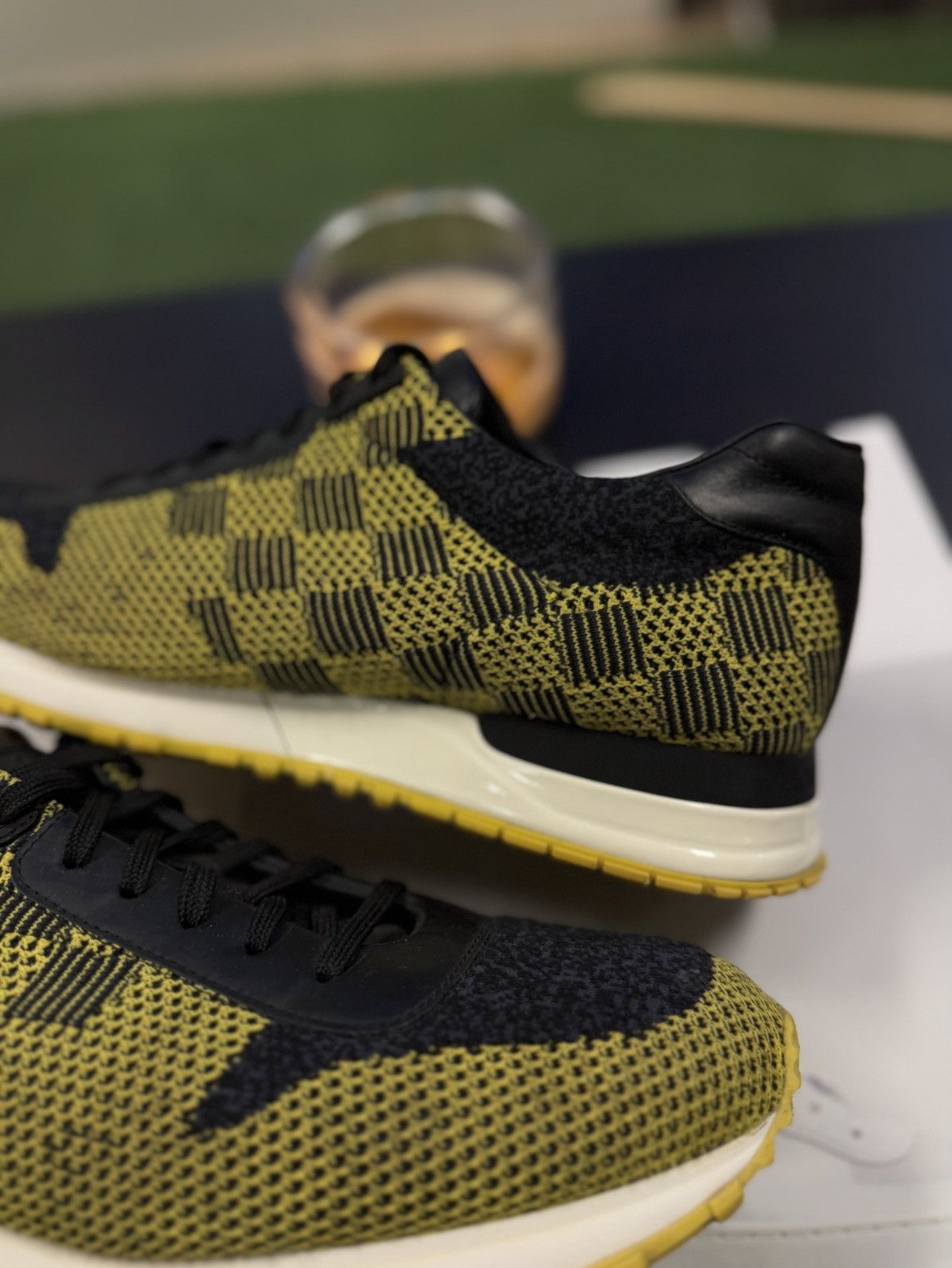 Louis Vuitton Louis Vuitton Yellow Black Size 9.5US/8.5LV Trainer Size US 9.5 / EU 42-43 - 4 Thumbnail