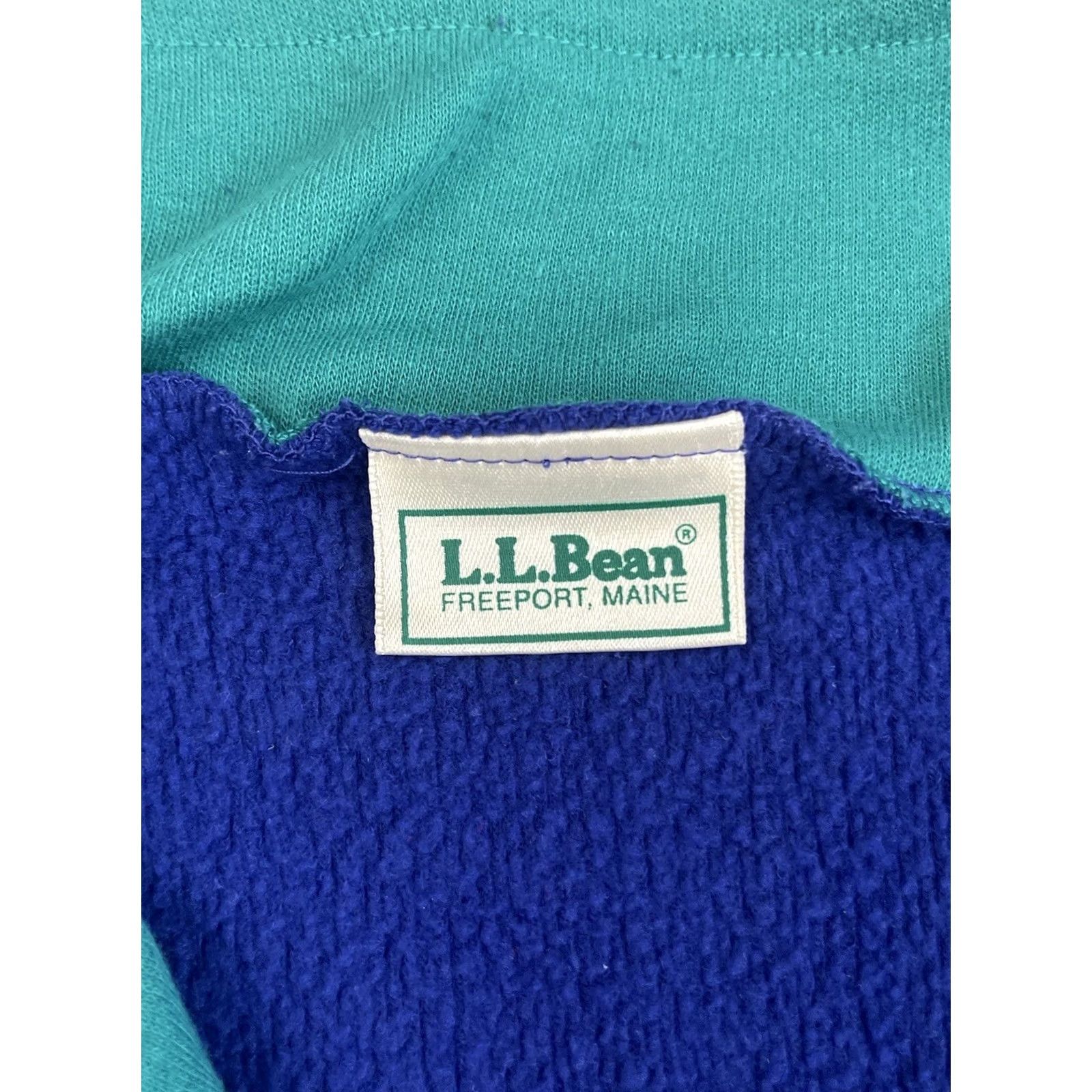 Vintage VINTAGE L.L. Bean Sweater Mens 2XL Blue Quarter Zip Pullover Outdoor 90s Light USA Size US XXL / EU 58 / 5 - 4 Thumbnail