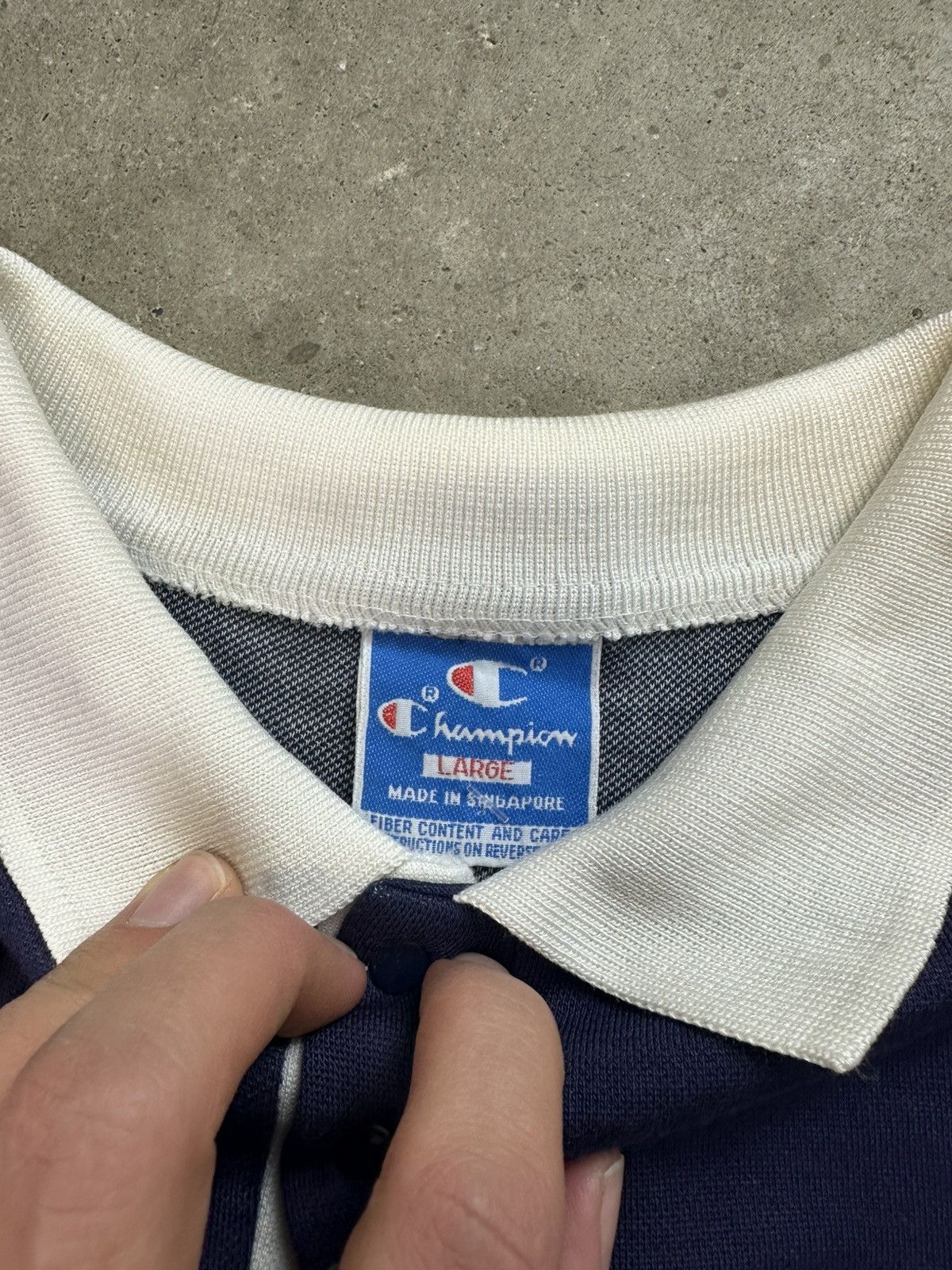 Vintage vintage 90s champion notre dame collared crewneck large Size US L / EU 52-54 / 3 - 5 Thumbnail