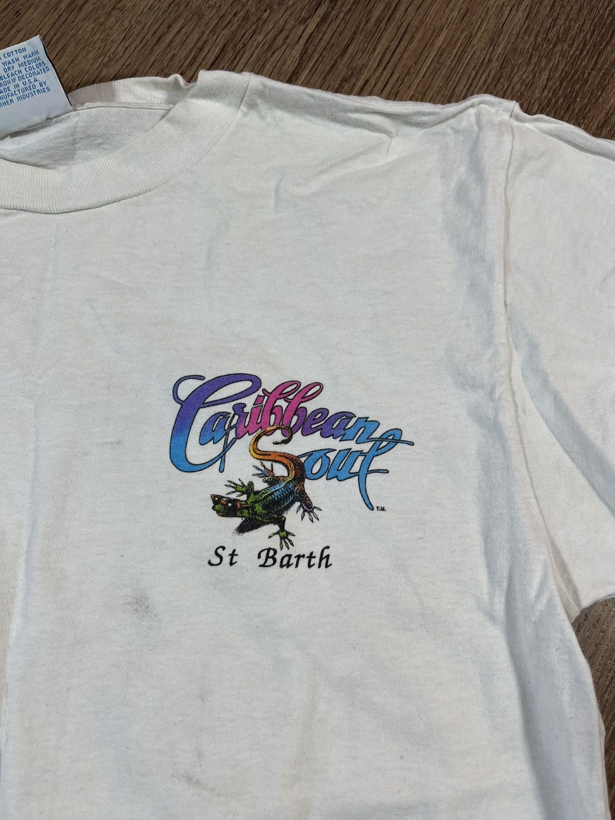 Vintage Vintage 90s Caribbean Soul Jimmy Buffett T Shirt Size US L / EU 52-54 / 3 - 3 Thumbnail