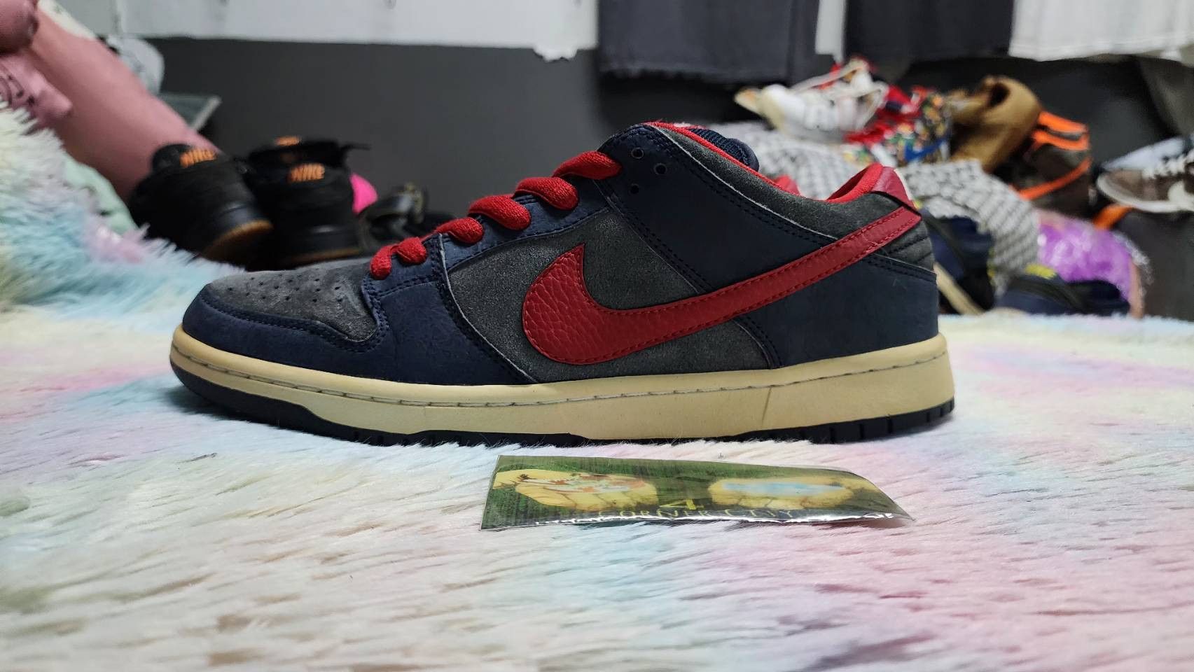 Nike Nike Sb Dunk Low Dark Obsidian Gym Red Size US 10 / EU 43 - 1 Thumbnail
