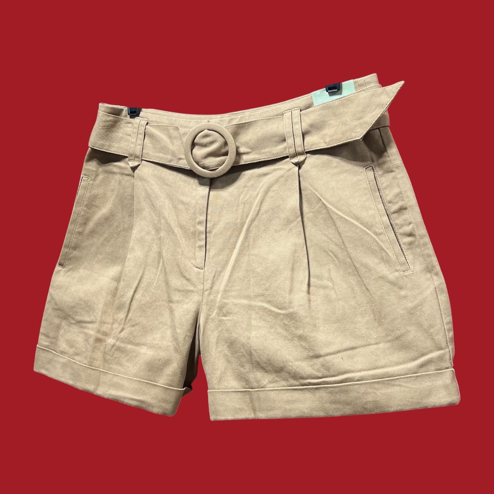 Other Ryegrass - Women's Mid-Rise Pleated Short - Brown - 10 Size 32" / US 10 / IT 46 - 15 Thumbnail