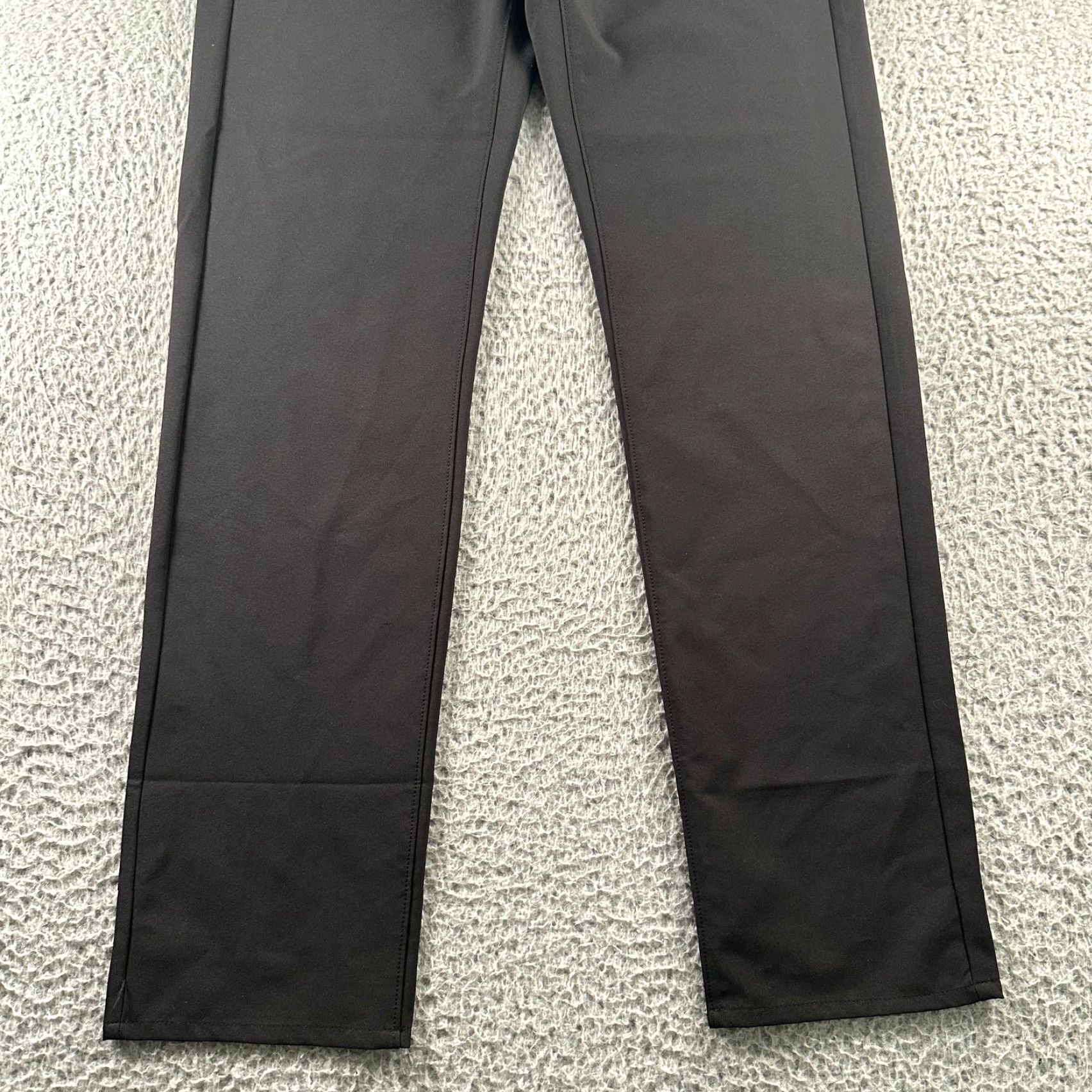 Bonobos Bonobos Golf Pants Mens 33x34 Slim Black Stretch Performance Straight Polyester Flat Front Button Front Pants Sports Mens Size US 33 - 3 Thumbnail