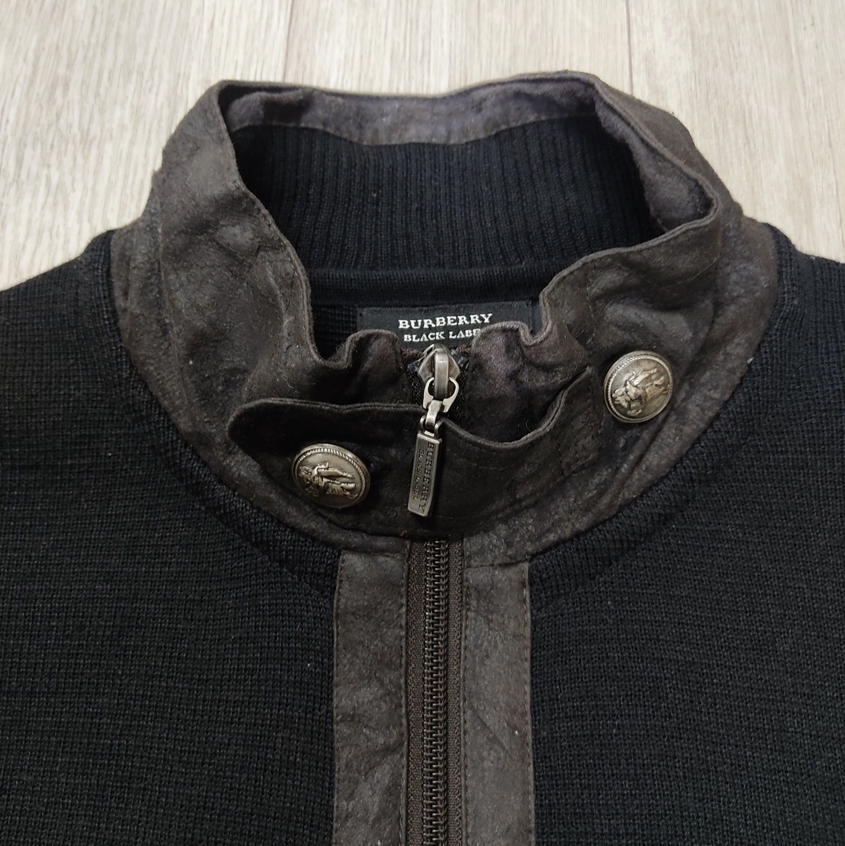 Black Label Burberry Black Label Wool Knitted Zipper Jacket Size US M / EU 48-50 / 2 - 12 Thumbnail