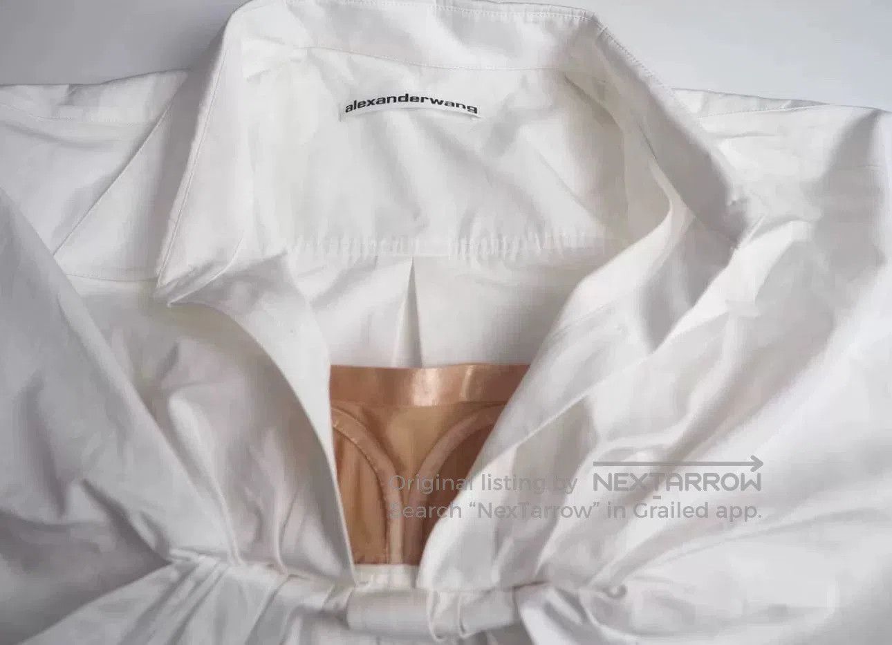 Alexander Wang Alexander Wang Asymmetric White Shirt. Size XS / US 0-2 / IT 36-38 - 3 Thumbnail