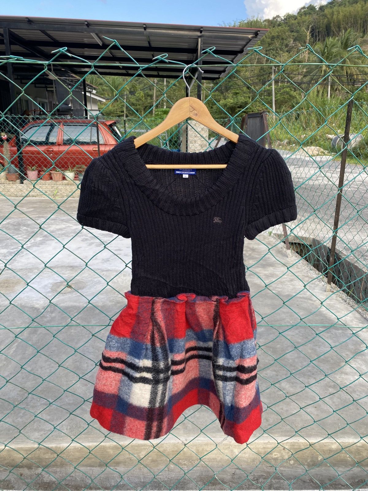 Burberry × Vintage Burberry blue label mini dresses Size S / US 4 / IT 40 - 1 Thumbnail
