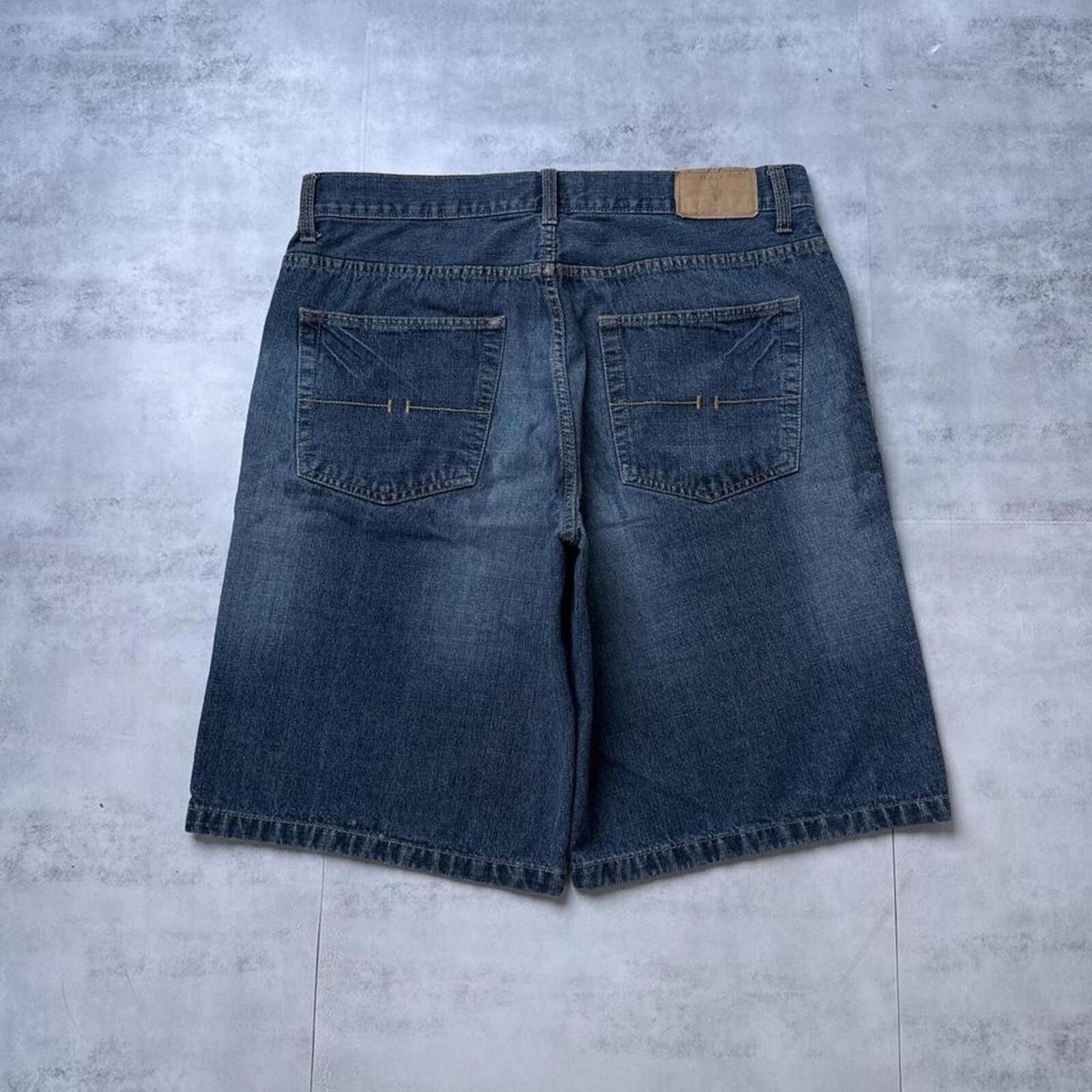 True Religion Y2K U.S. Polo Assn 00s Baggy Denim Shorts Size US 32 / EU 48 - 1 Thumbnail