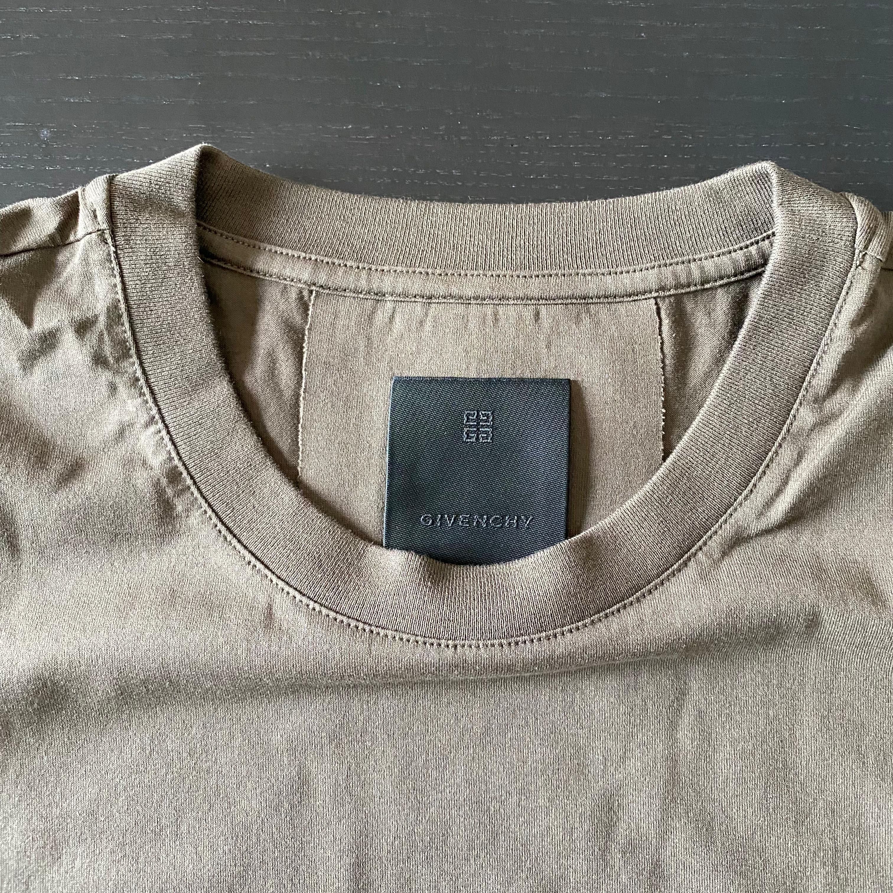 Givenchy Khaki Archetype Logo Oversized T-Shirt Size US M / EU 48-50 / 2 - 6 Thumbnail