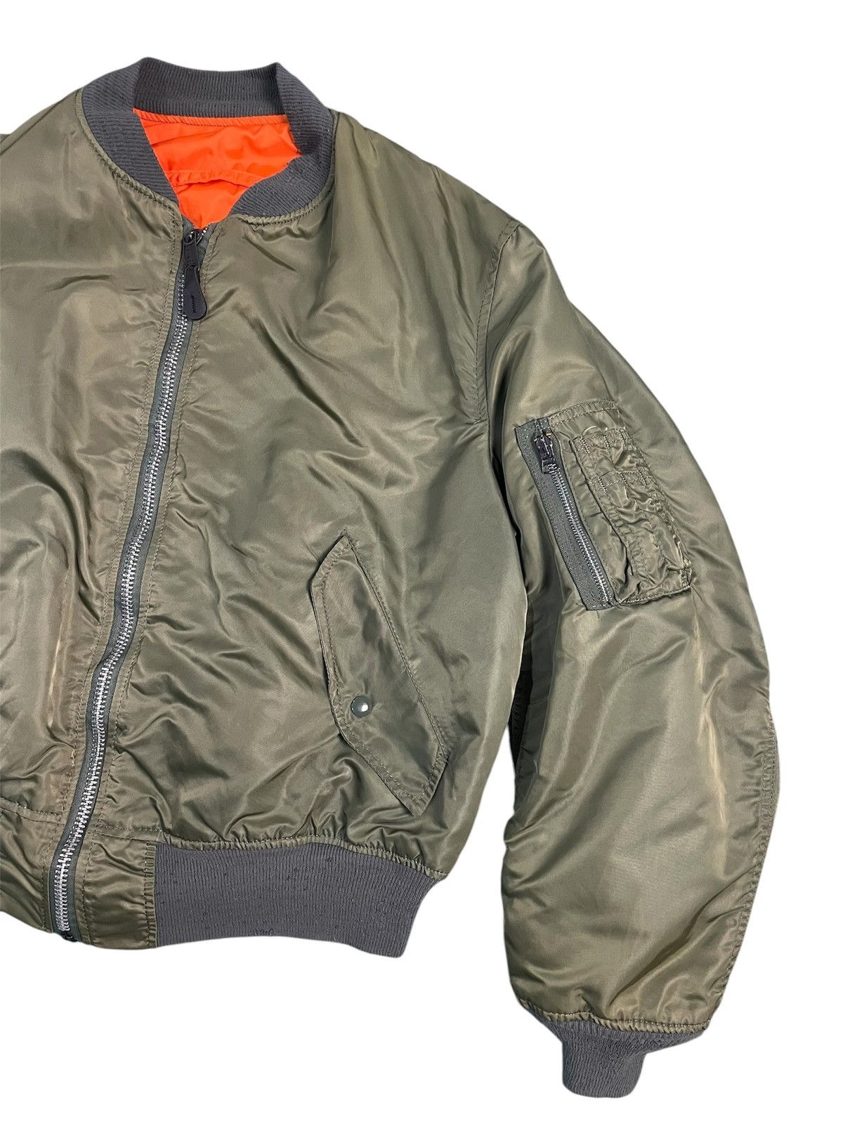 Alpha Industries Vintage 80s Alpha Industries Ma-1 Flyer’s Jacket Size US XL / EU 56 / 4 - 3 Thumbnail