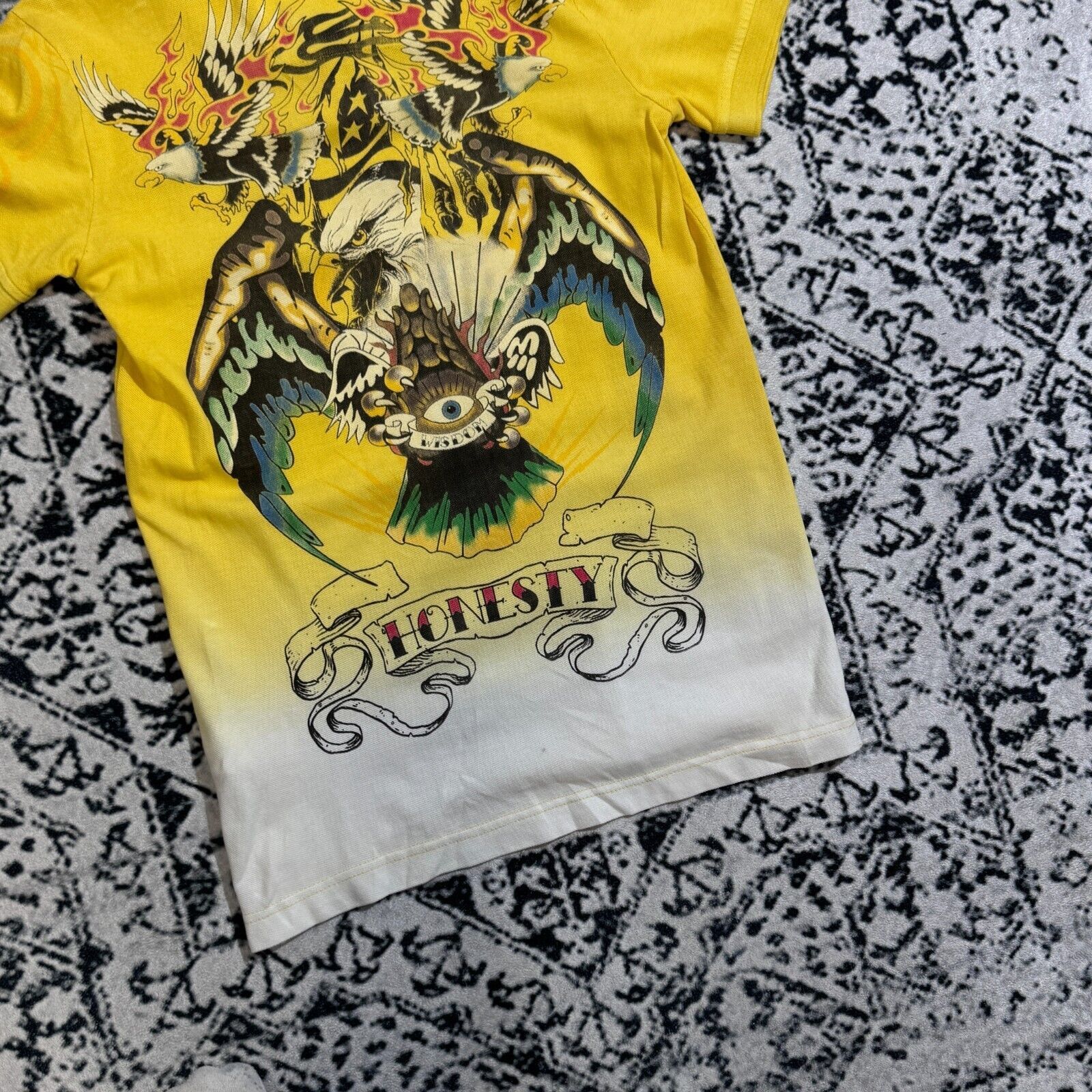 Ed Hardy × Vintage Cipo&Baxx Yellow Cotton Polo Shirt Size M Ed Hardy Christian Size US M / EU 48-50 / 2 - 3 Thumbnail