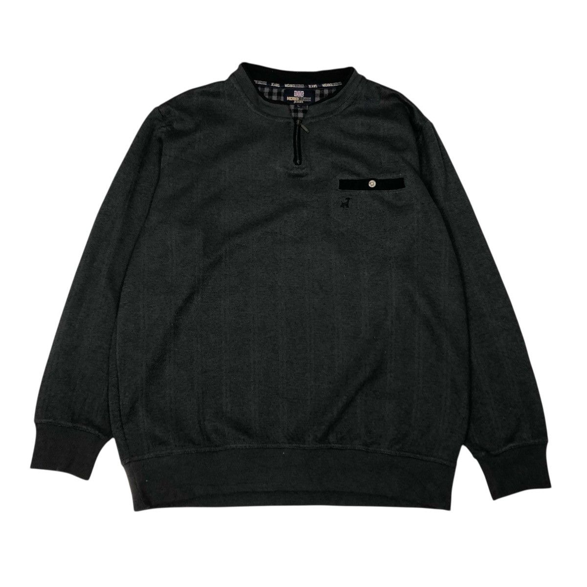 Japanese Brand 📌Vintage Sweatshirt Collar Michiko London Jeans Size US L / EU 52-54 / 3 - 1 Thumbnail
