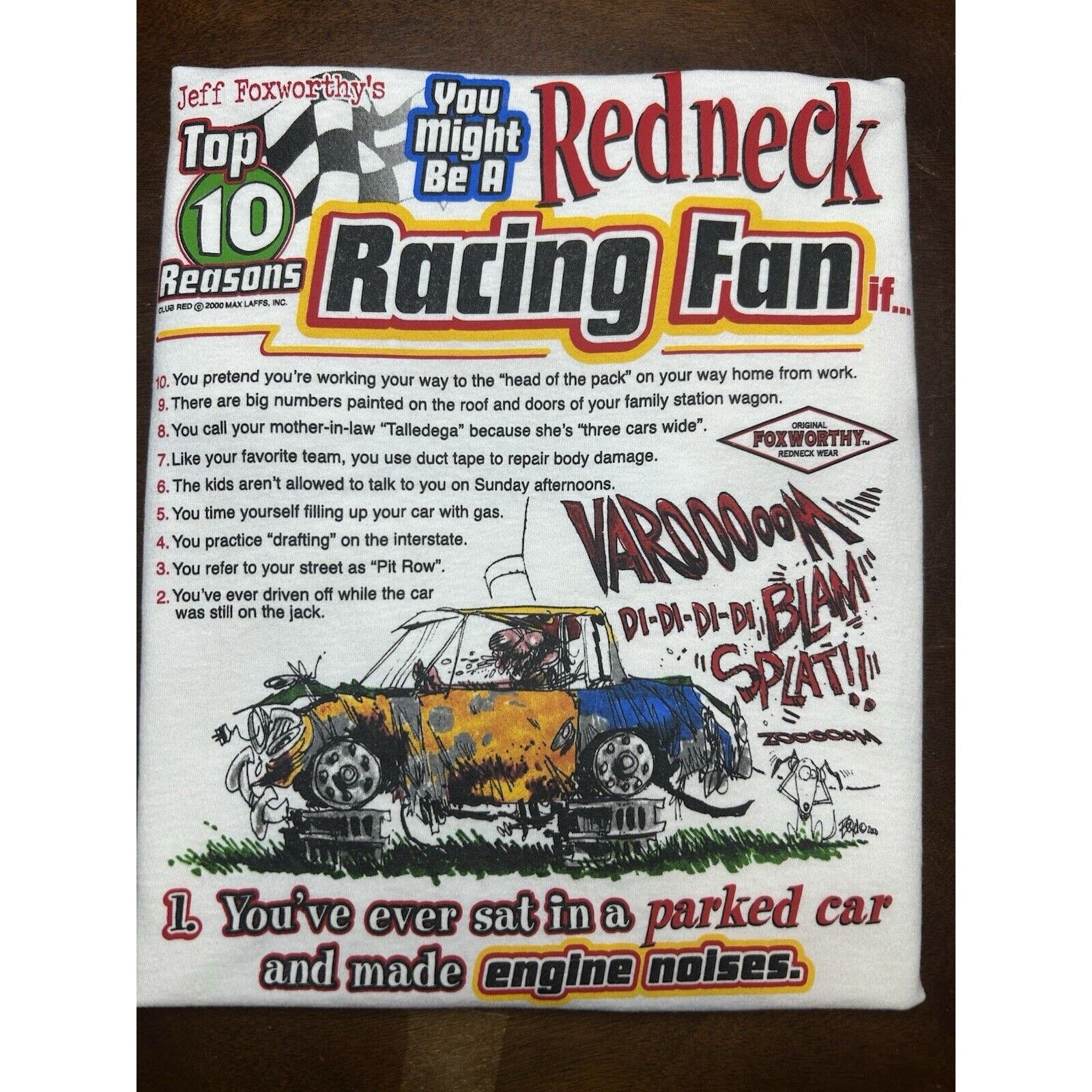 Delta VTG Y2K Jeff Foxworthy’s Comedy Redneck Racing Fan T Shirt Size US L / EU 52-54 / 3 - 12 Thumbnail