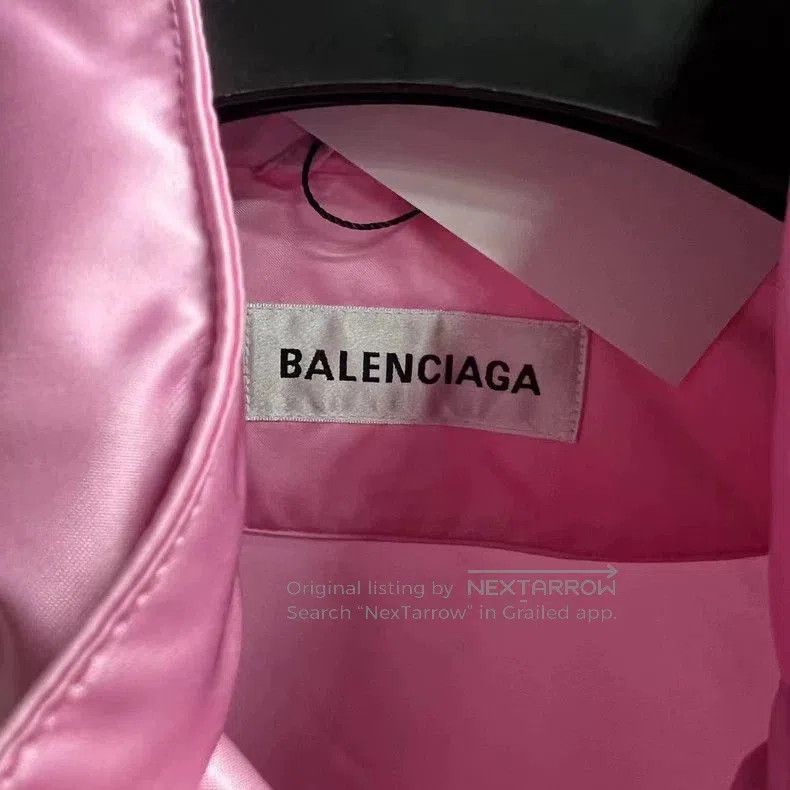 Balenciaga Balenciaga Pink Logo Embroidered Jacket. Size US XS / EU 42 / 0 - 3 Thumbnail