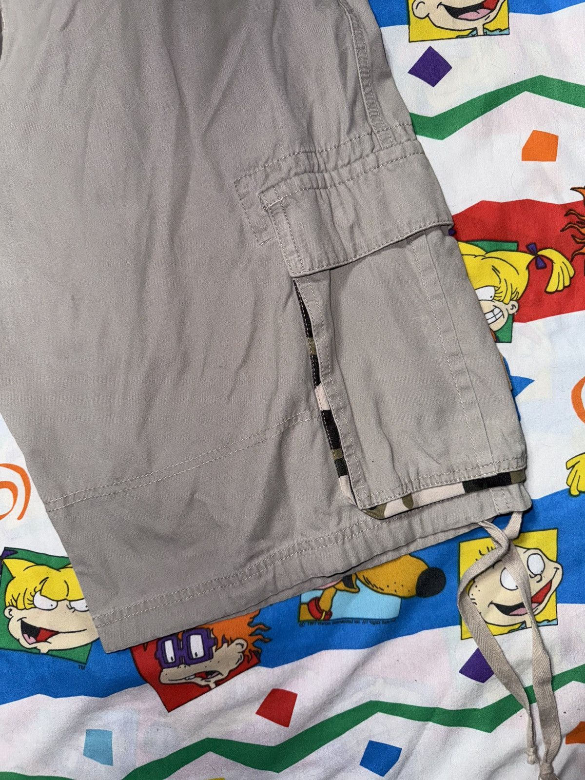 JNCO Vintage 90s JNCO 85 Marine Skull Patches Cargo Shorts Size US 36 / EU 52 - 4 Thumbnail