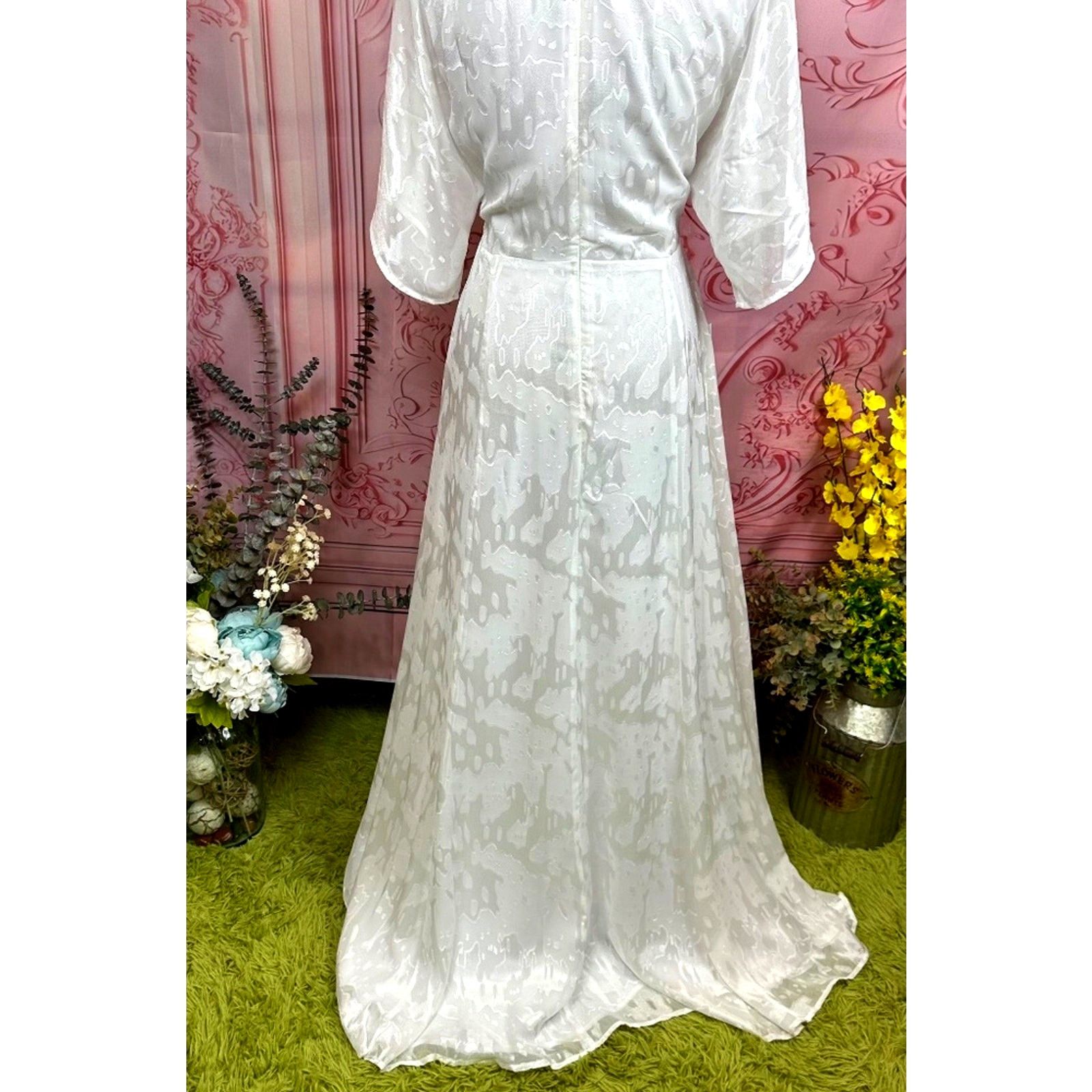 Hutch Hutch Love in the Abstract Maxi Dress White 10 Size L / US 10 / IT 46 - 15 Thumbnail