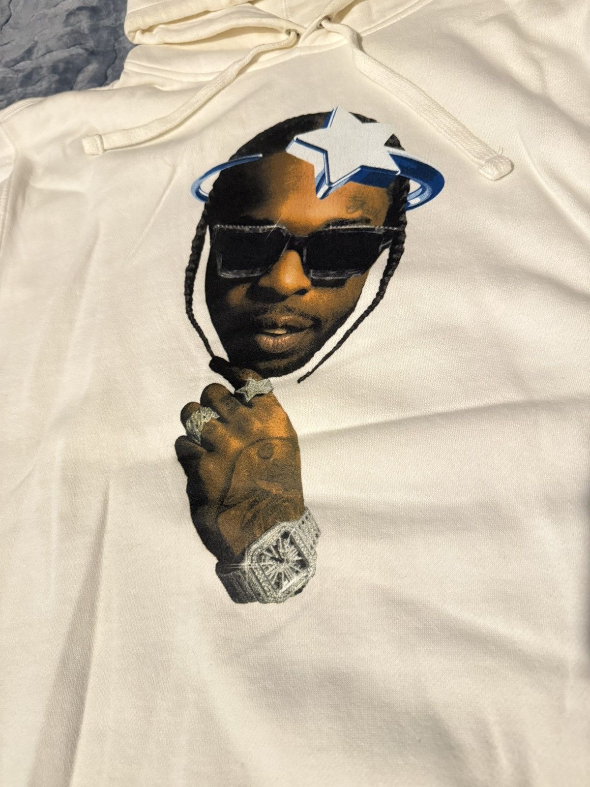 Vlone VLONE X POP SMOKE HALO WHITE HOODIE Size US L / EU 52-54 / 3 - 2 Thumbnail