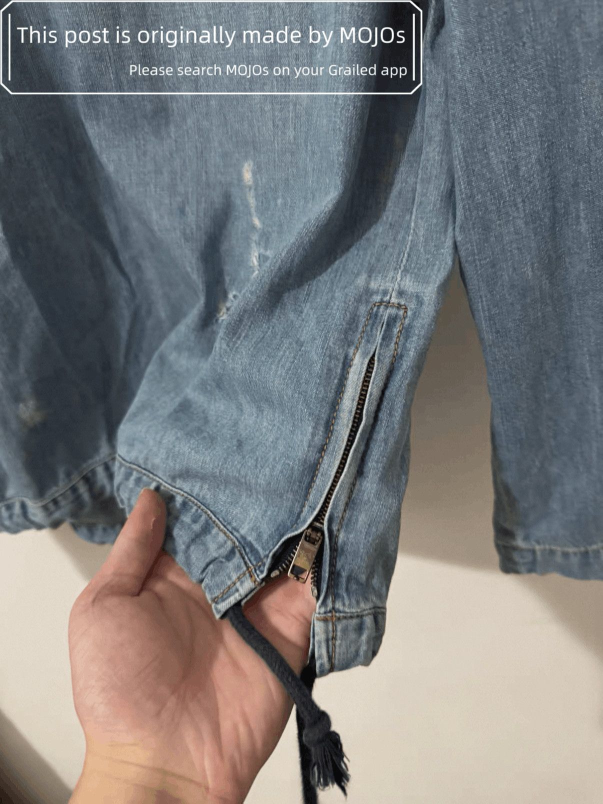 Saint Laurent Paris Sz XS Saint Laurent Paris 19SS Denim Hoodie mojos140513 Size US XS / EU 42 / 0 - 4 Thumbnail