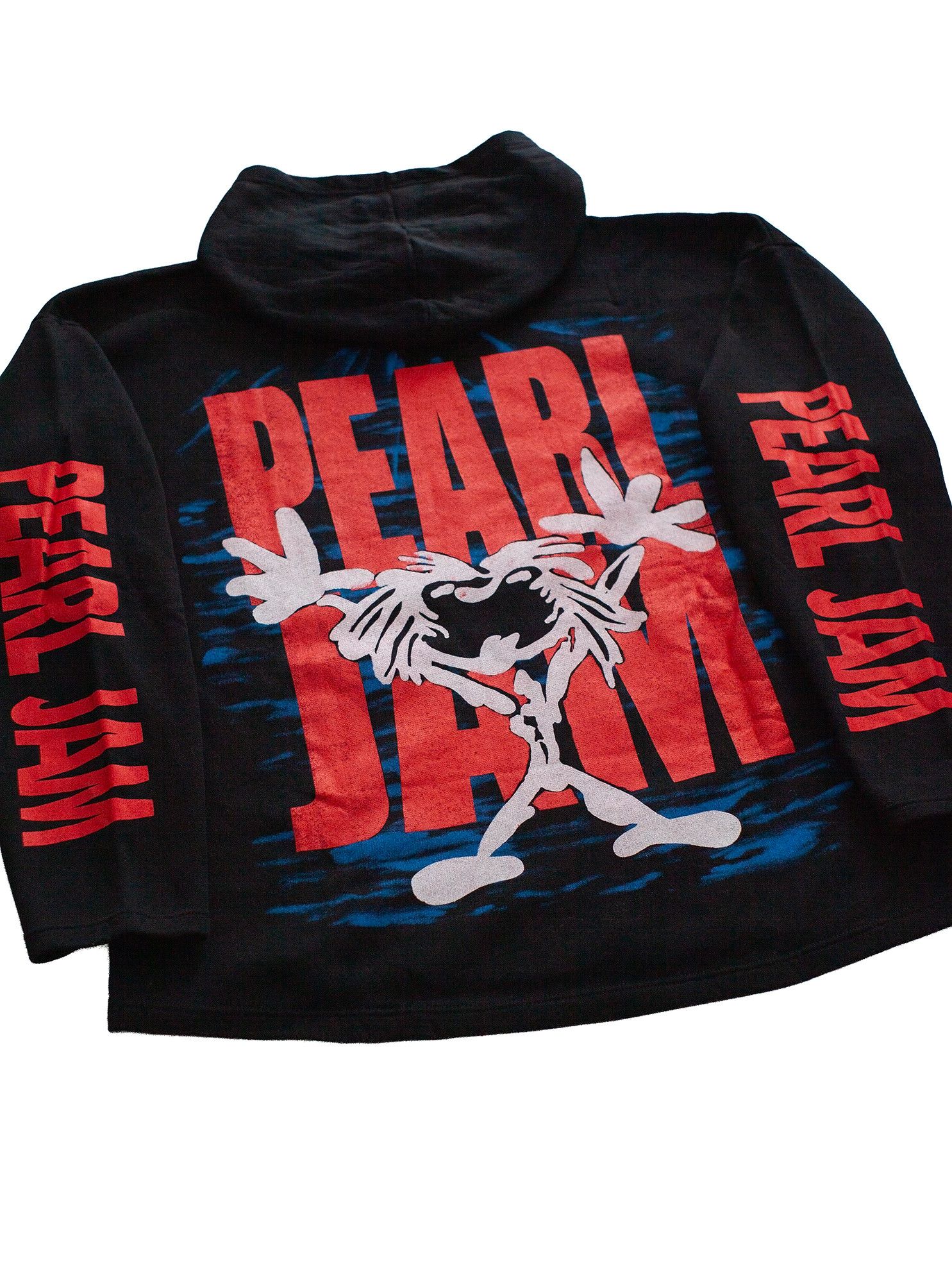 Vintage Vintage 90s Pearl Jam "Ten" Euro Bootleg Grunge Band Hoodie Size US XL / EU 56 / 4 - 2 Thumbnail