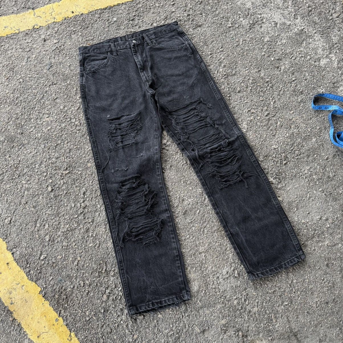 Rustler Vintage rustler black rippep Jean denim pants Size US 36 / EU 52 - 1 Thumbnail