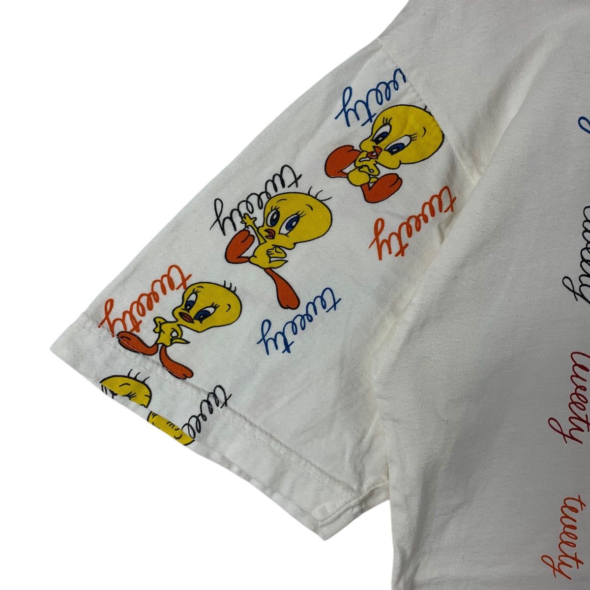 Cartoon Network × Plus One Clothing × Vintage Vintage TWEETY CARTOON Big printed bootleg tee Size US M / EU 48-50 / 2 - 6 Thumbnail