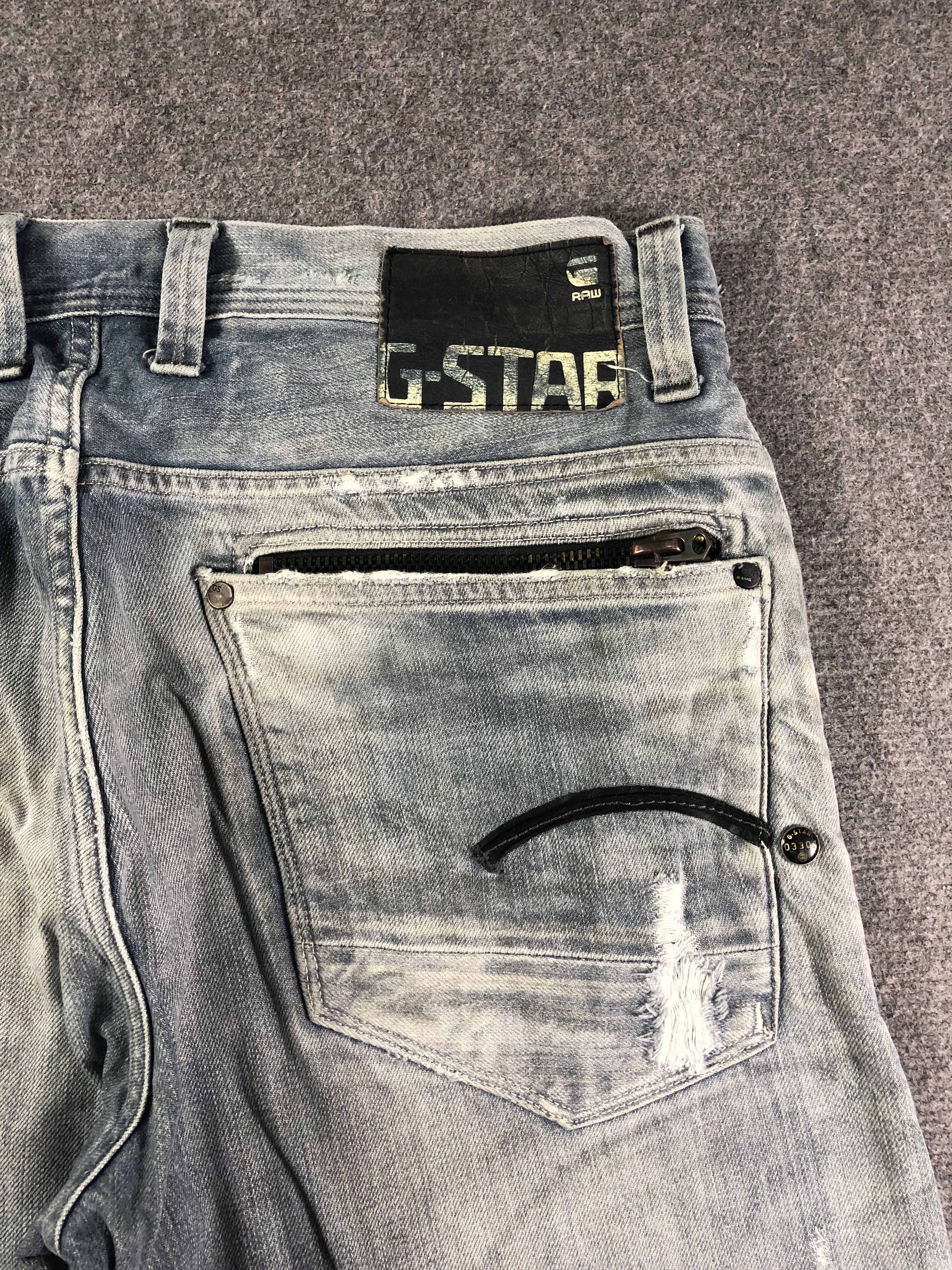 Other Wash Blue G Star Raw Denim Jeans 34x33 Size US 34 / EU 50 - 10 Thumbnail